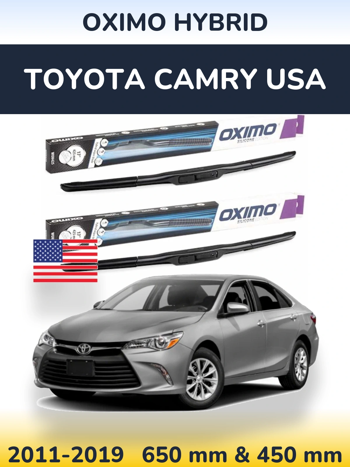 Ștergătoare Oximo Hybrid pentru Toyota Camry USA