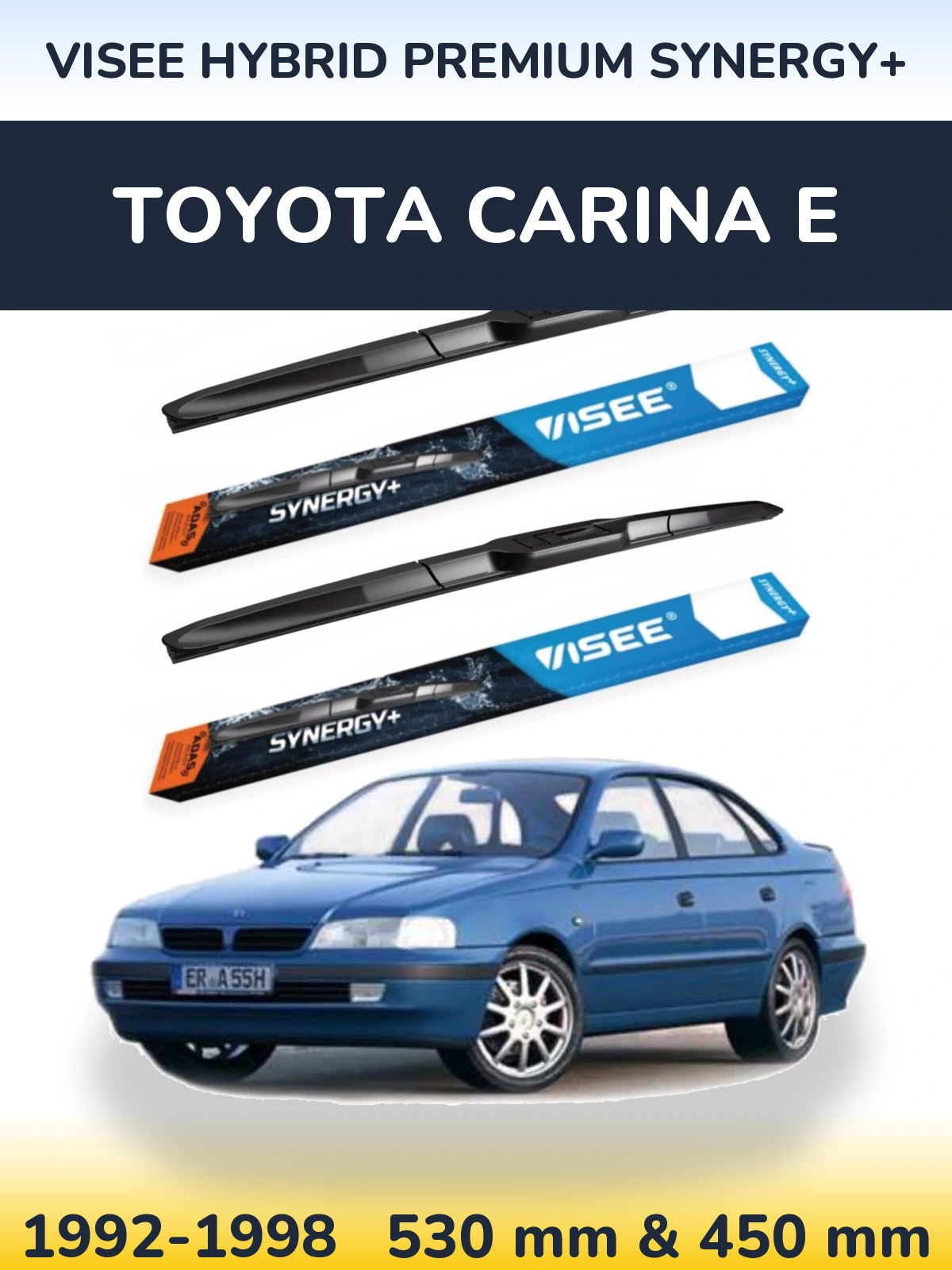 Ștergătoare VISEE HYBRID PREMIUM SYNERGY+ pentru Toyota Carina E