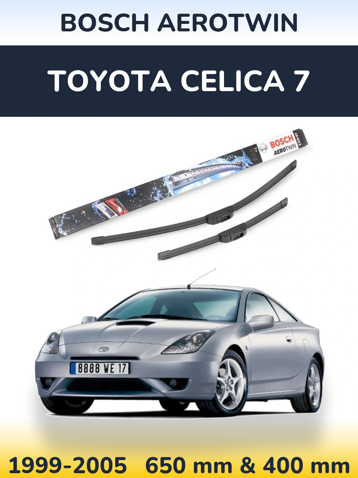 Ștergătoare BOSCH AeroTwin pentru Toyota Celica 7