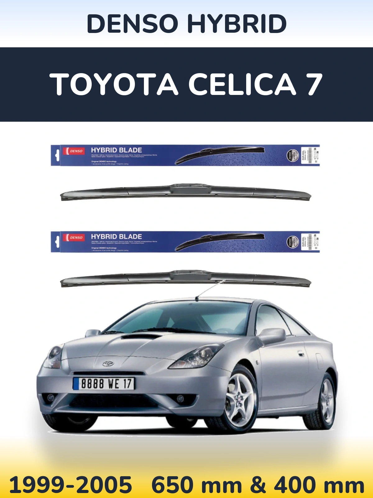 Ștergătoare Denso Hybrid pentru Toyota Celica 7