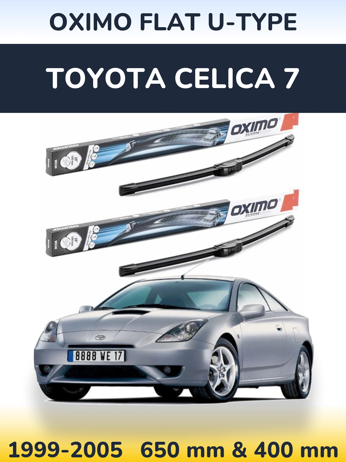 Ștergătoare Oximo Flat U-type pentru Toyota Celica 7