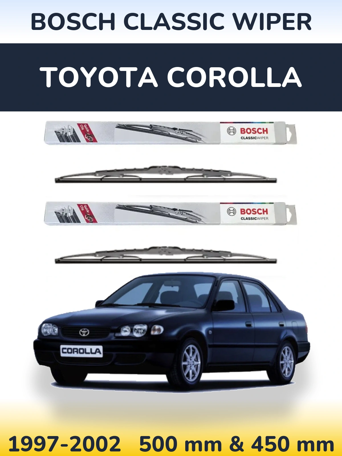 Ștergătoare BOSCH Classic Wiper pentru Toyota Corolla