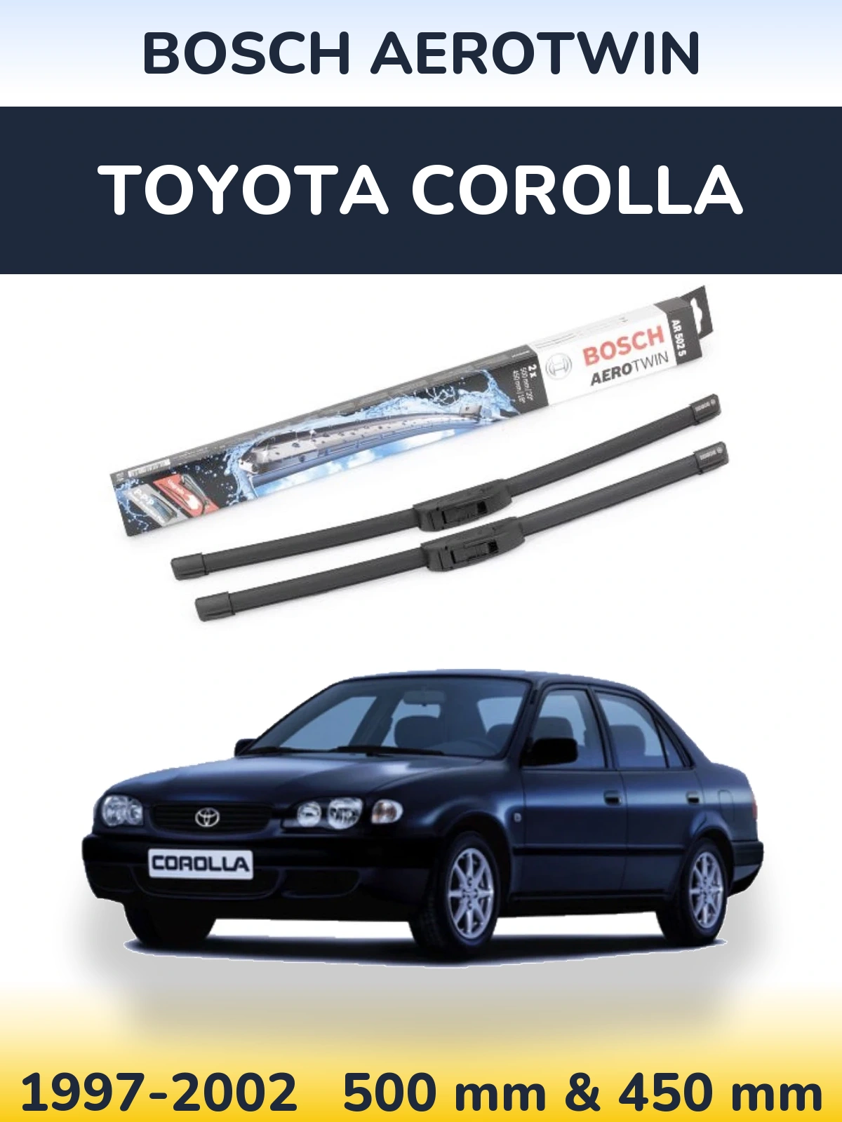Ștergătoare BOSCH AeroTwin pentru Toyota Corolla