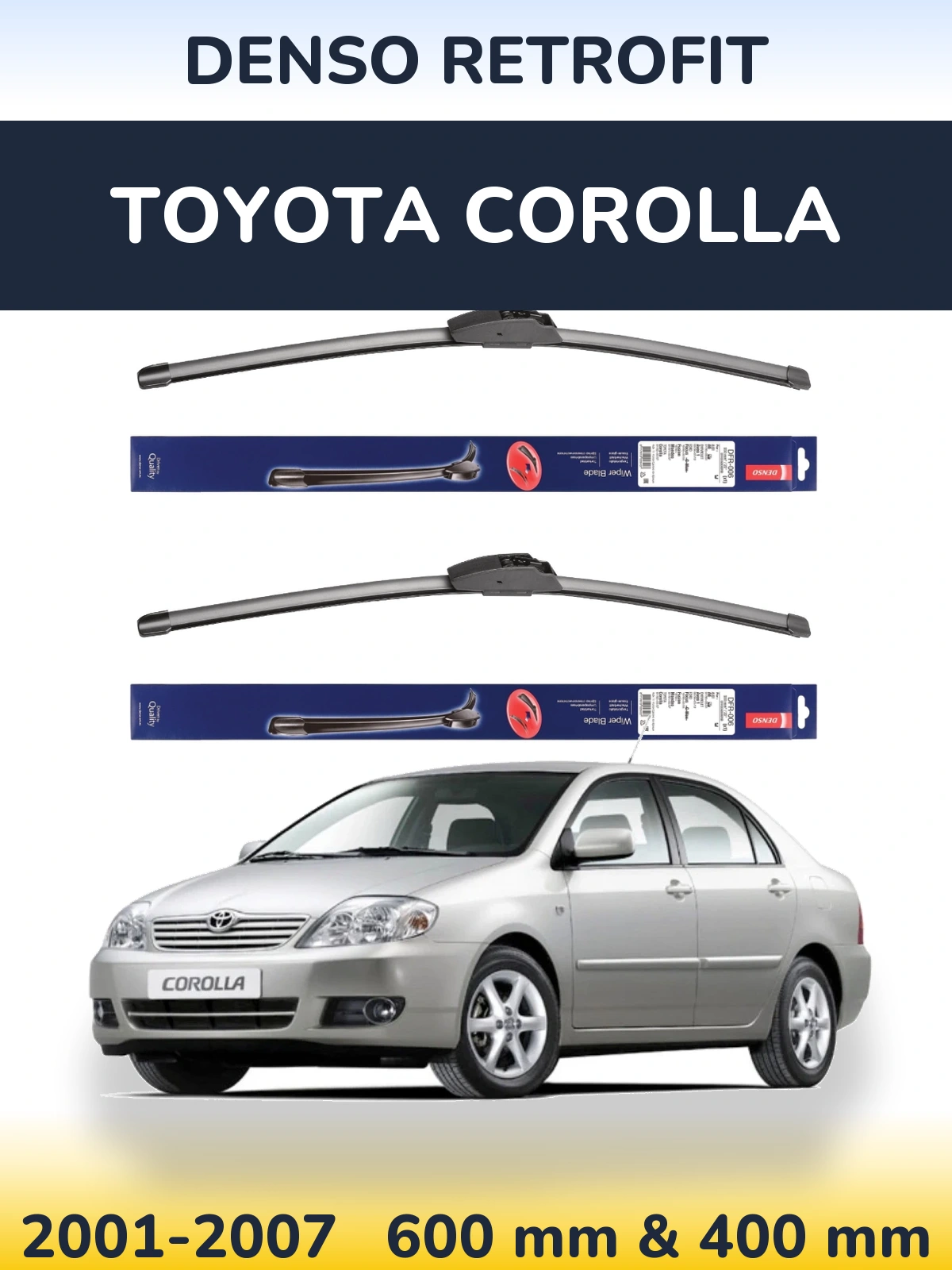 Ștergătoare Denso Retrofit pentru Toyota Corolla