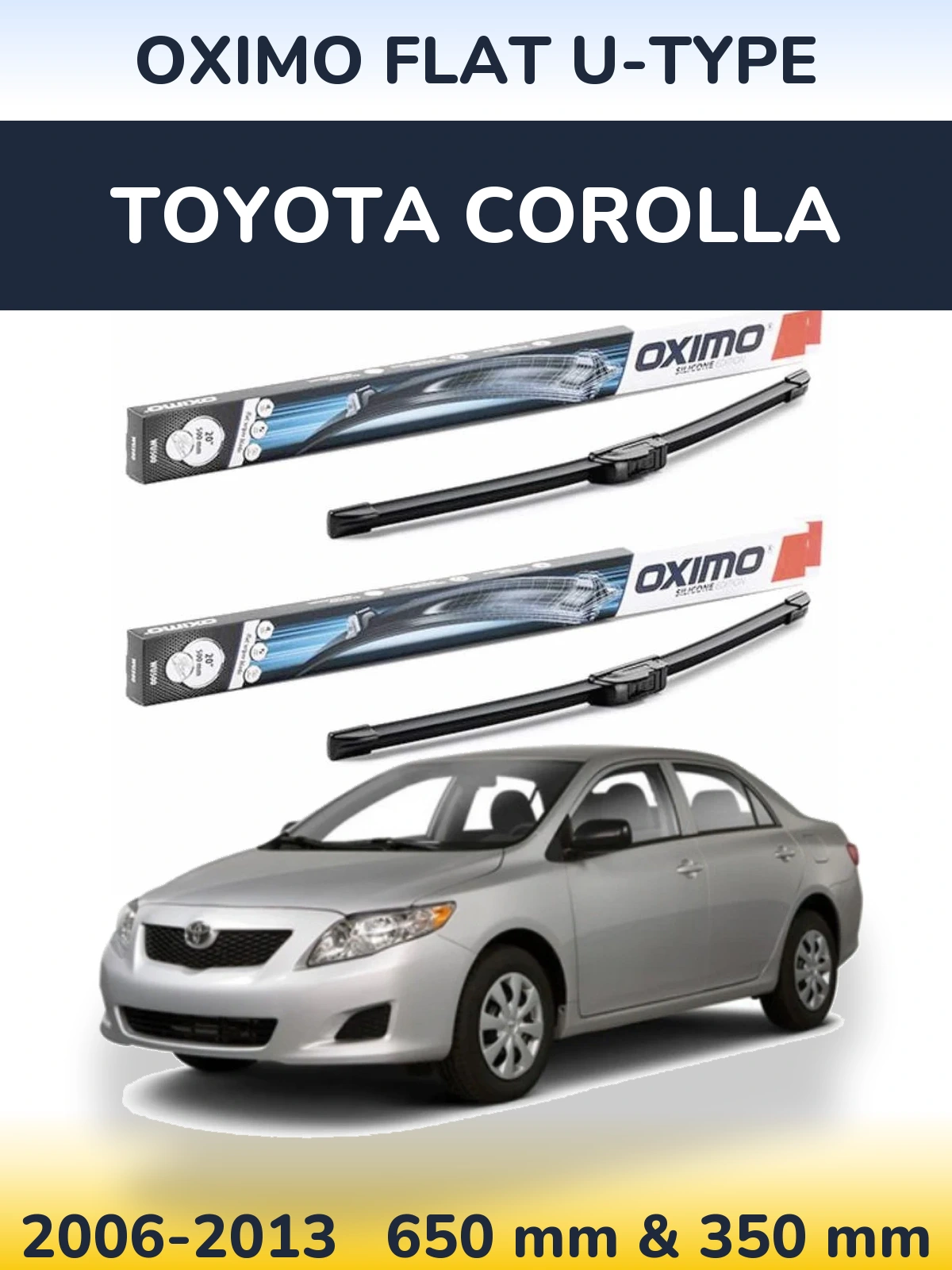 Ștergătoare Oximo Flat U-type pentru Toyota Corolla
