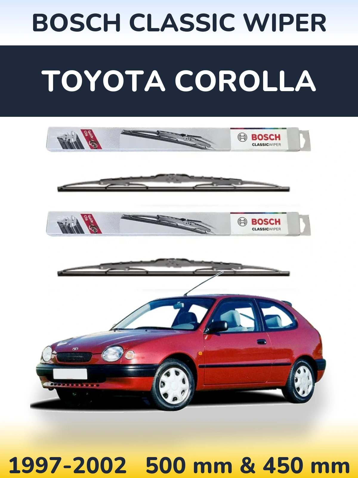 Ștergătoare BOSCH Classic Wiper pentru Toyota Corolla
