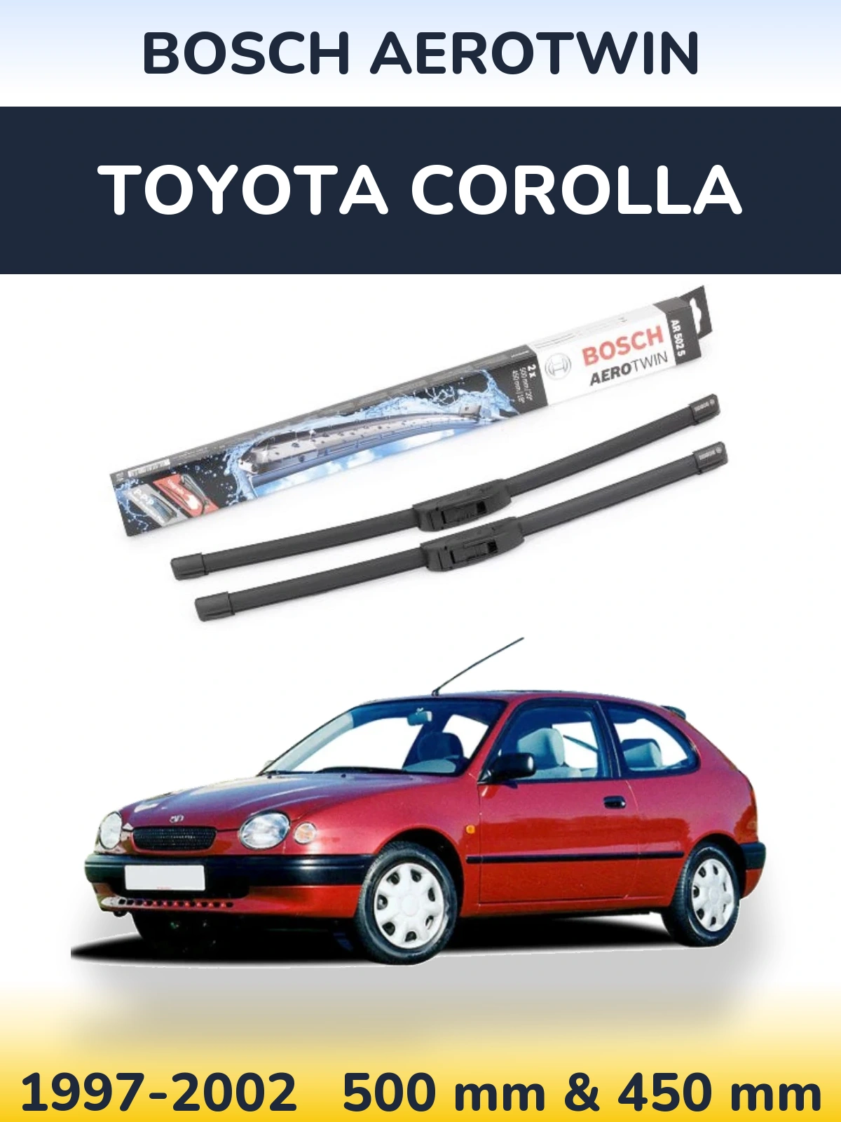 Ștergătoare BOSCH AeroTwin pentru Toyota Corolla