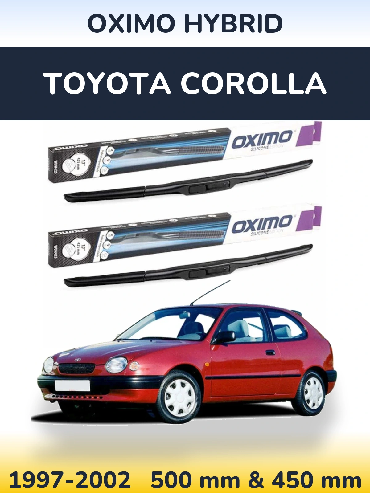 Ștergătoare Oximo Hybrid pentru Toyota Corolla