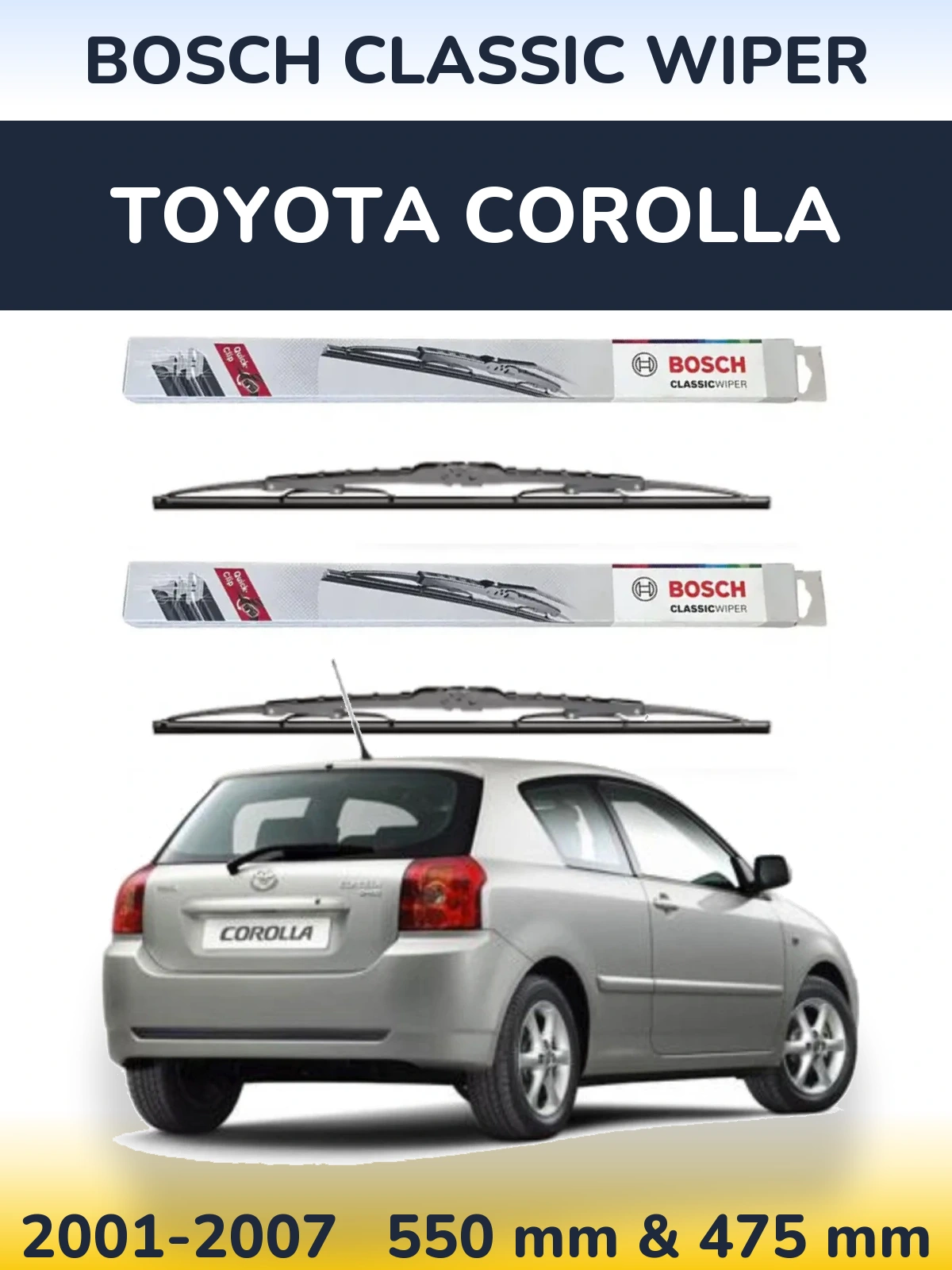 Ștergătoare BOSCH Classic Wiper pentru Toyota Corolla