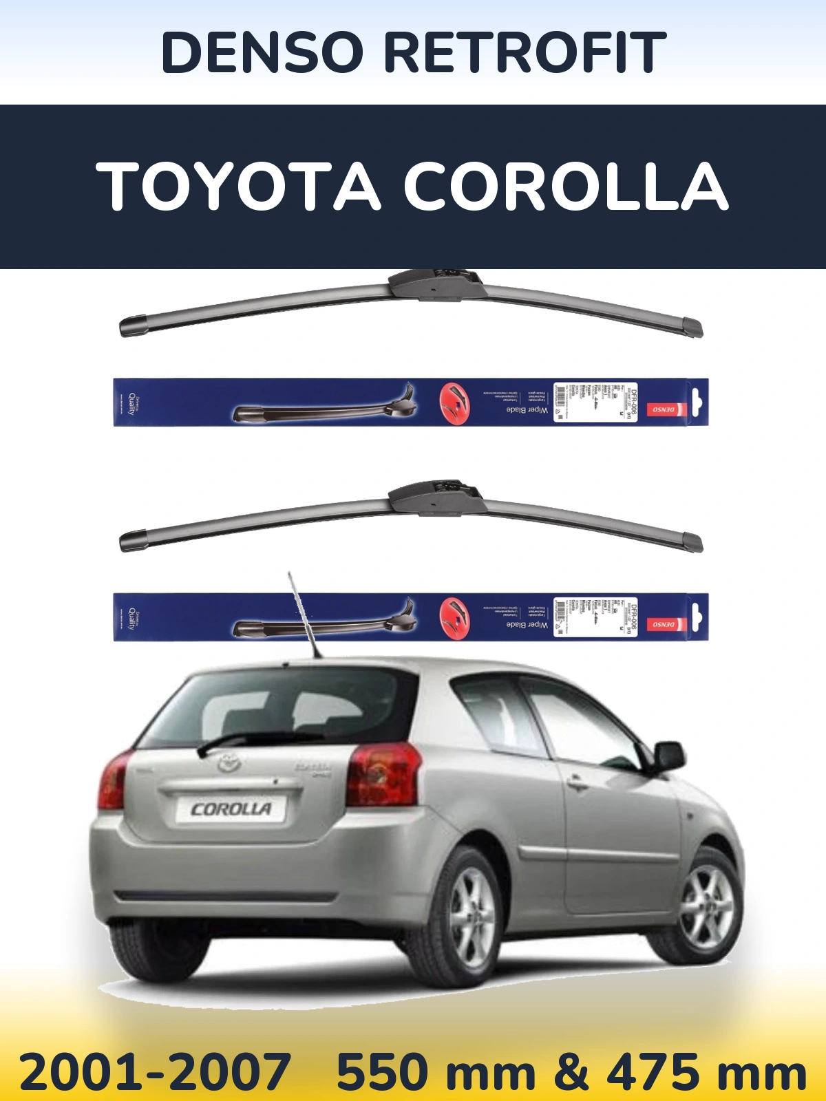 Ștergătoare Denso Retrofit pentru Toyota Corolla
