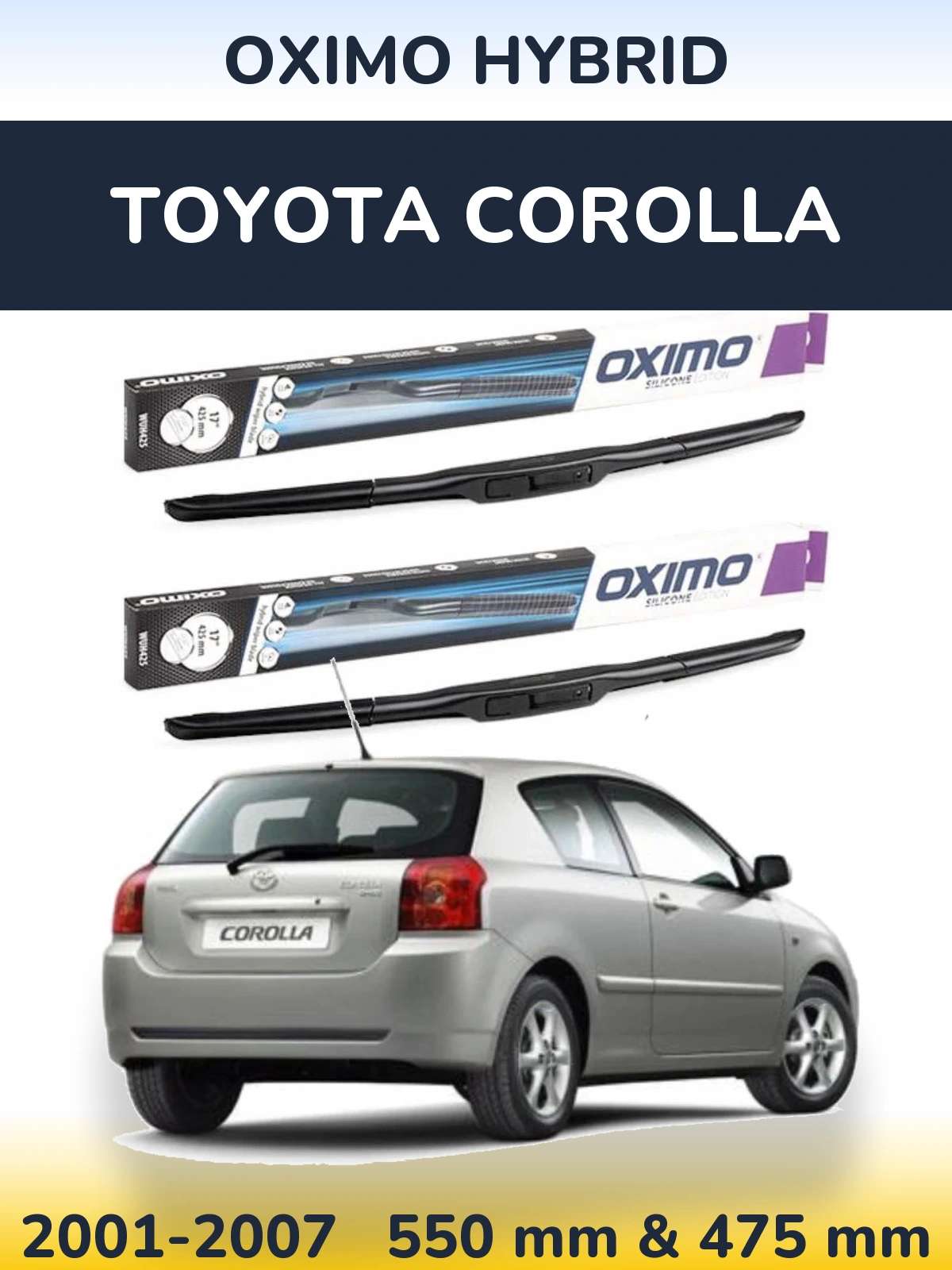 Ștergătoare Oximo Hybrid pentru Toyota Corolla