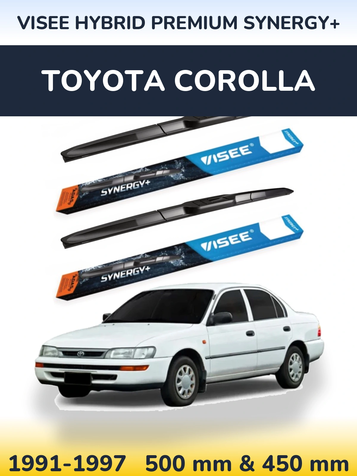 Ștergătoare VISEE HYBRID PREMIUM SYNERGY+ pentru Toyota Corolla