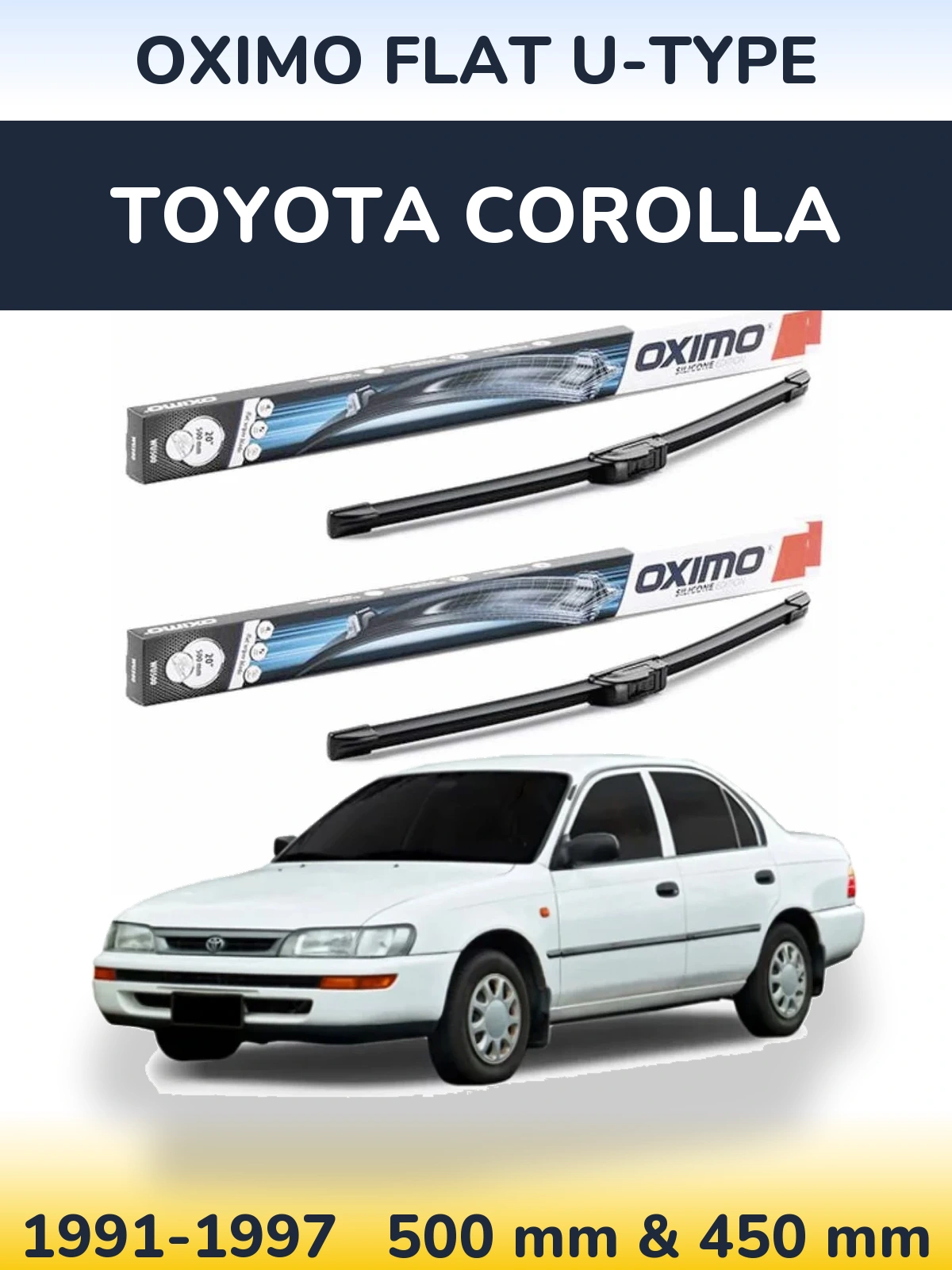 Ștergătoare Oximo Flat U-type pentru Toyota Corolla