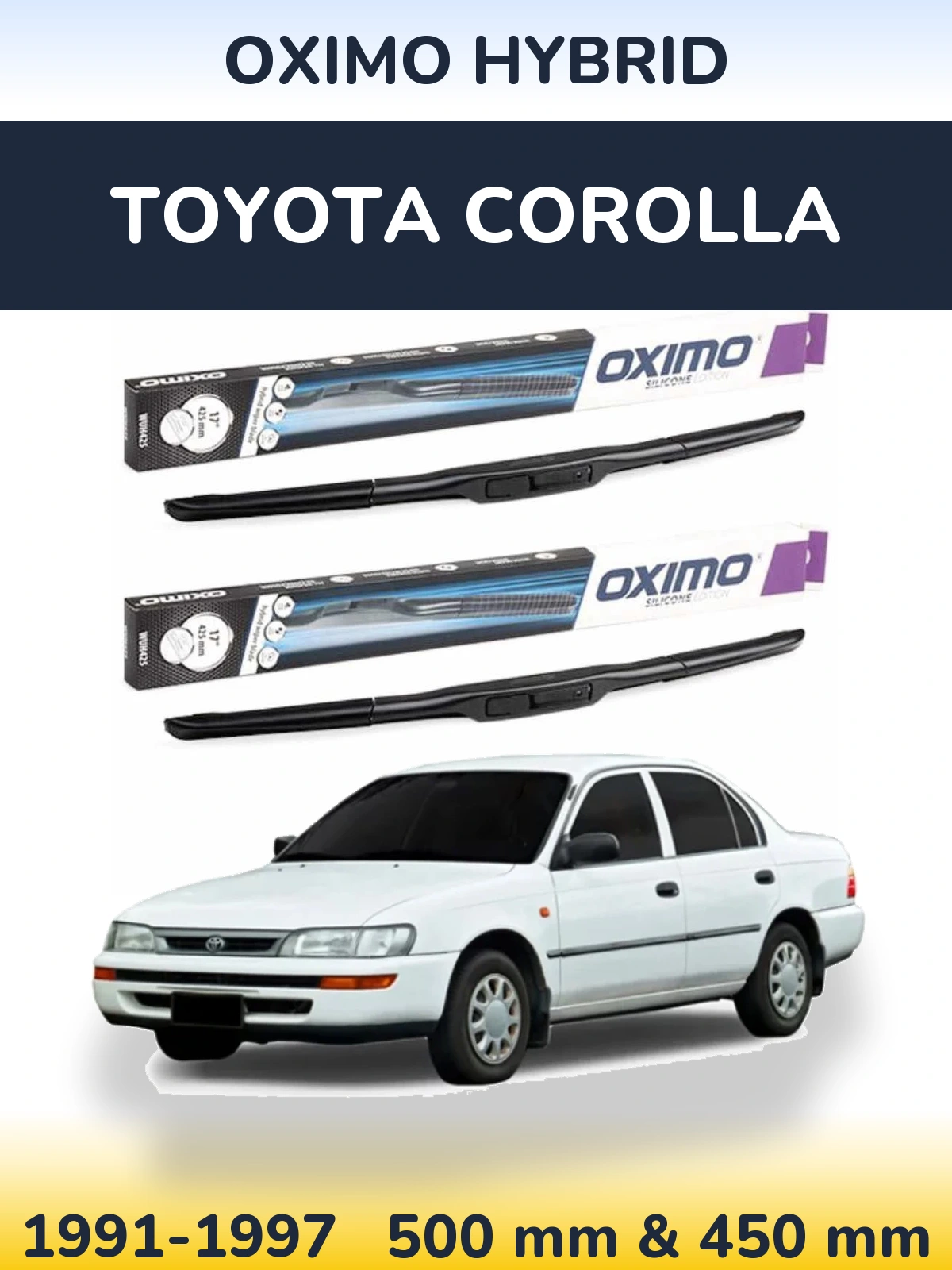 Ștergătoare Oximo Hybrid pentru Toyota Corolla