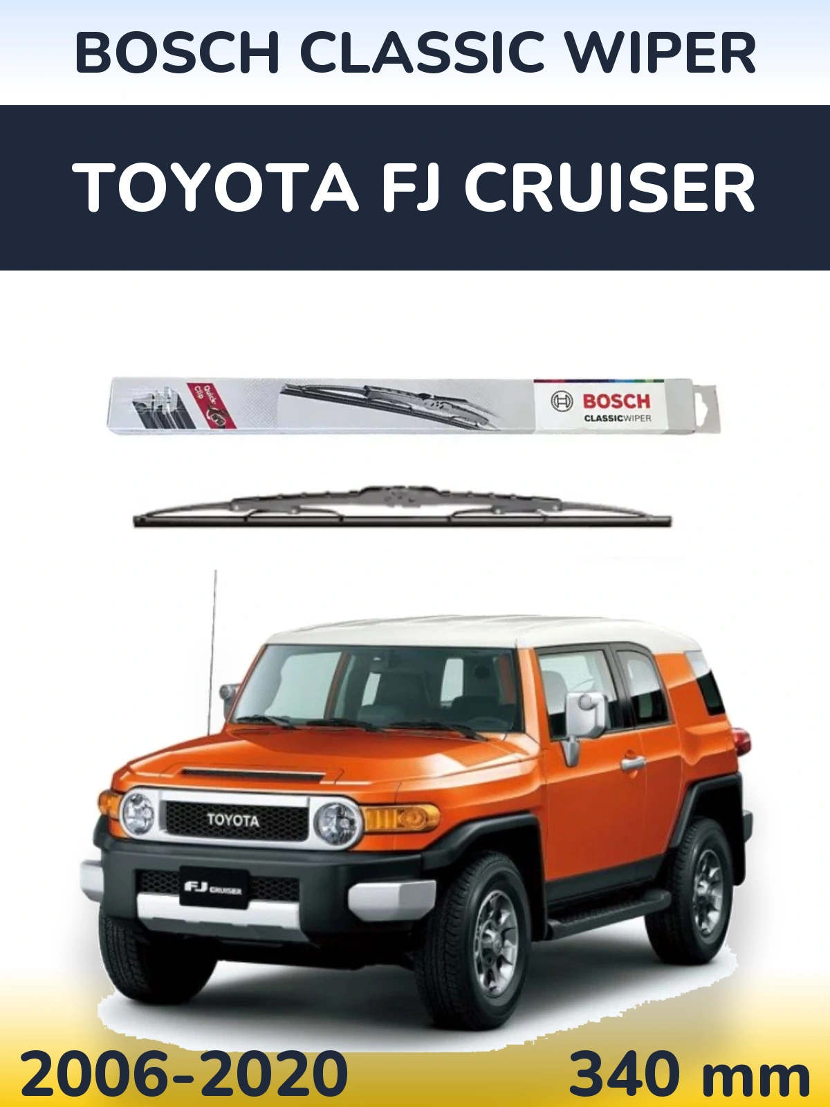 Ștergătoare BOSCH Classic Wiper pentru Toyota FJ Cruiser