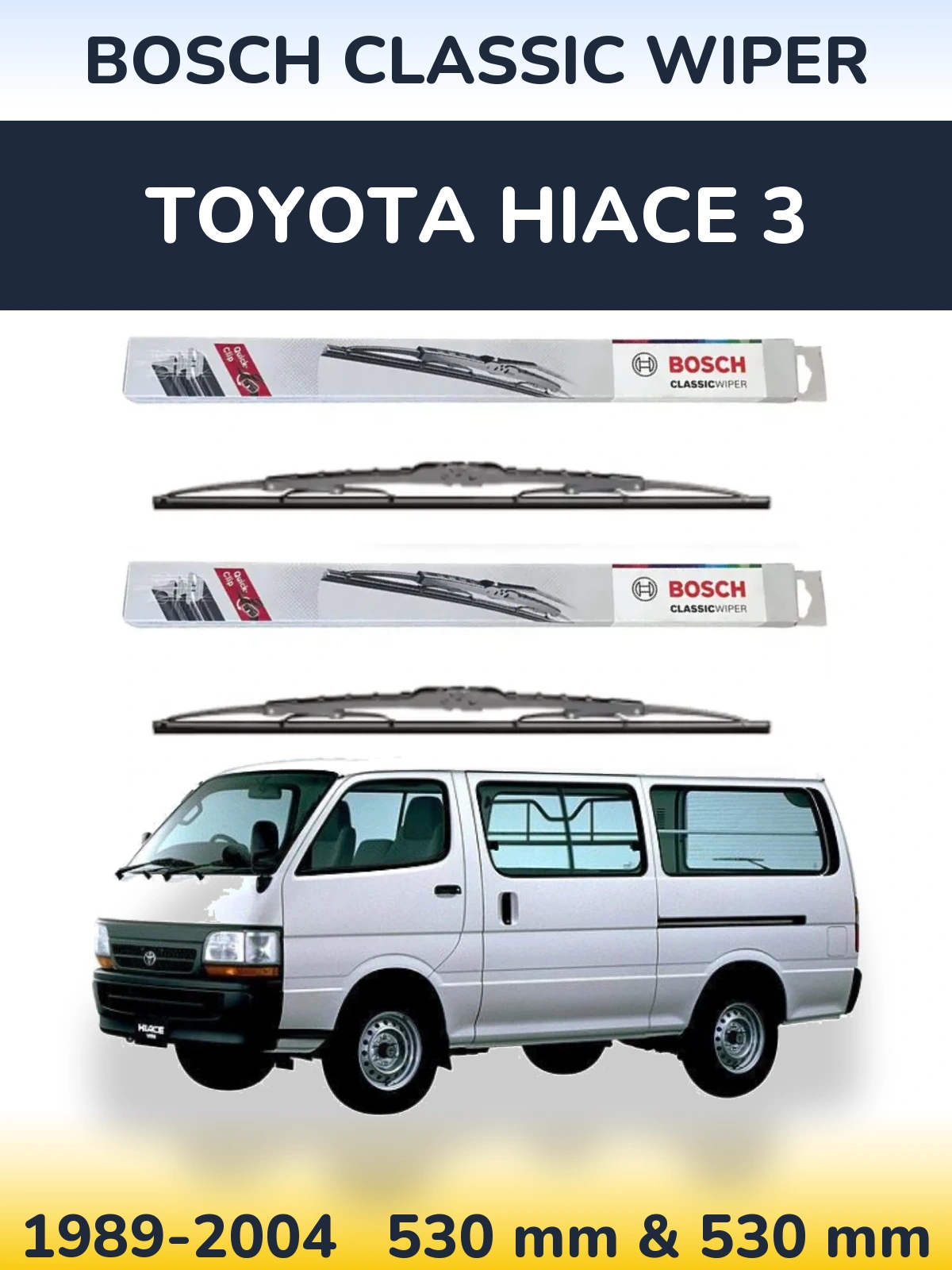 Ștergătoare BOSCH Classic Wiper pentru Toyota Hiace 3