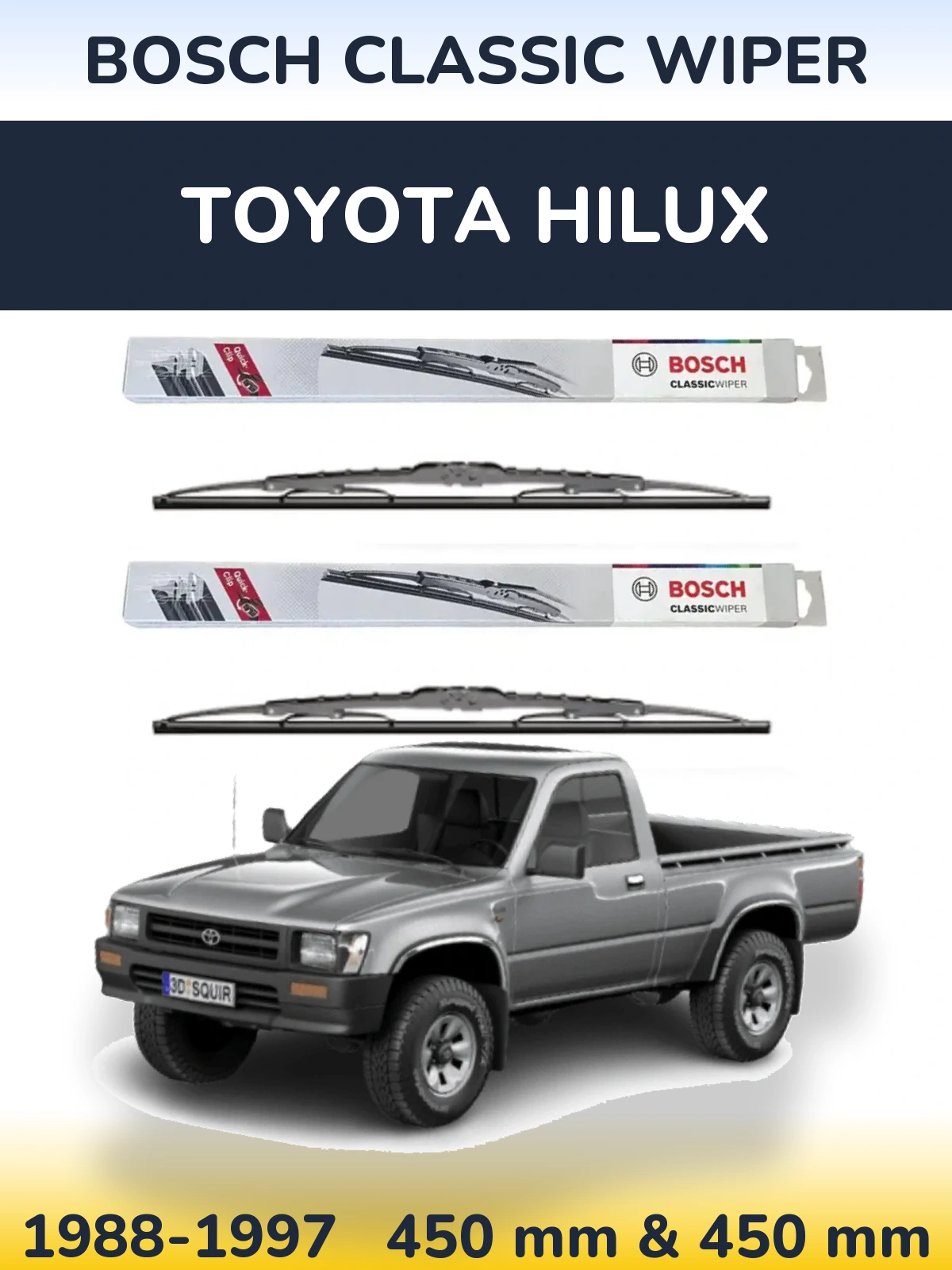Ștergătoare BOSCH Classic Wiper pentru Toyota Hilux