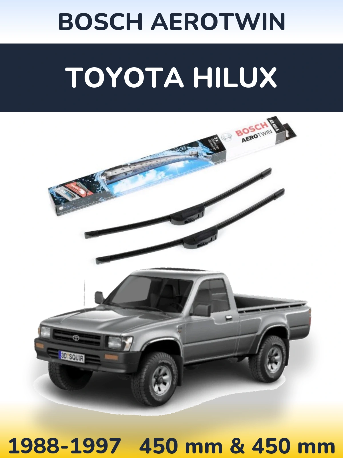 Ștergătoare BOSCH AeroTwin pentru Toyota Hilux