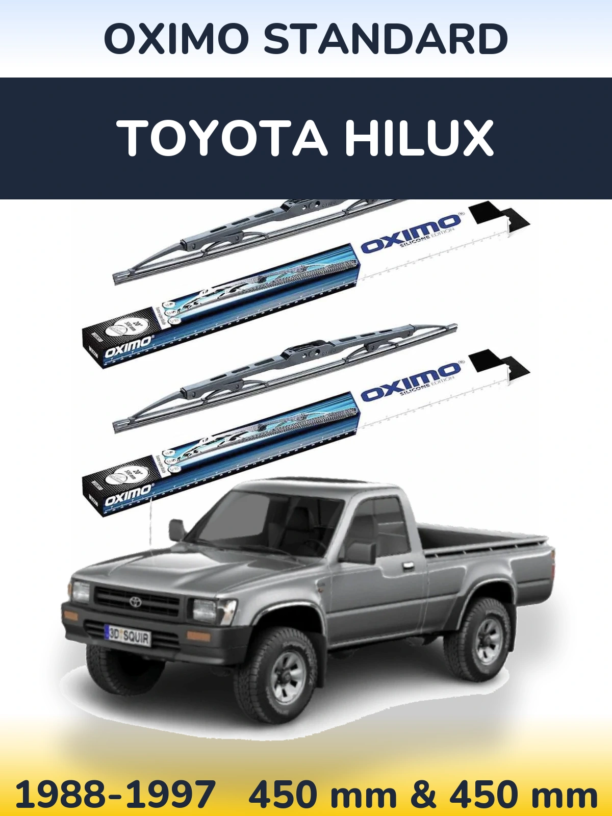 Ștergătoare Oximo Standard pentru Toyota Hilux