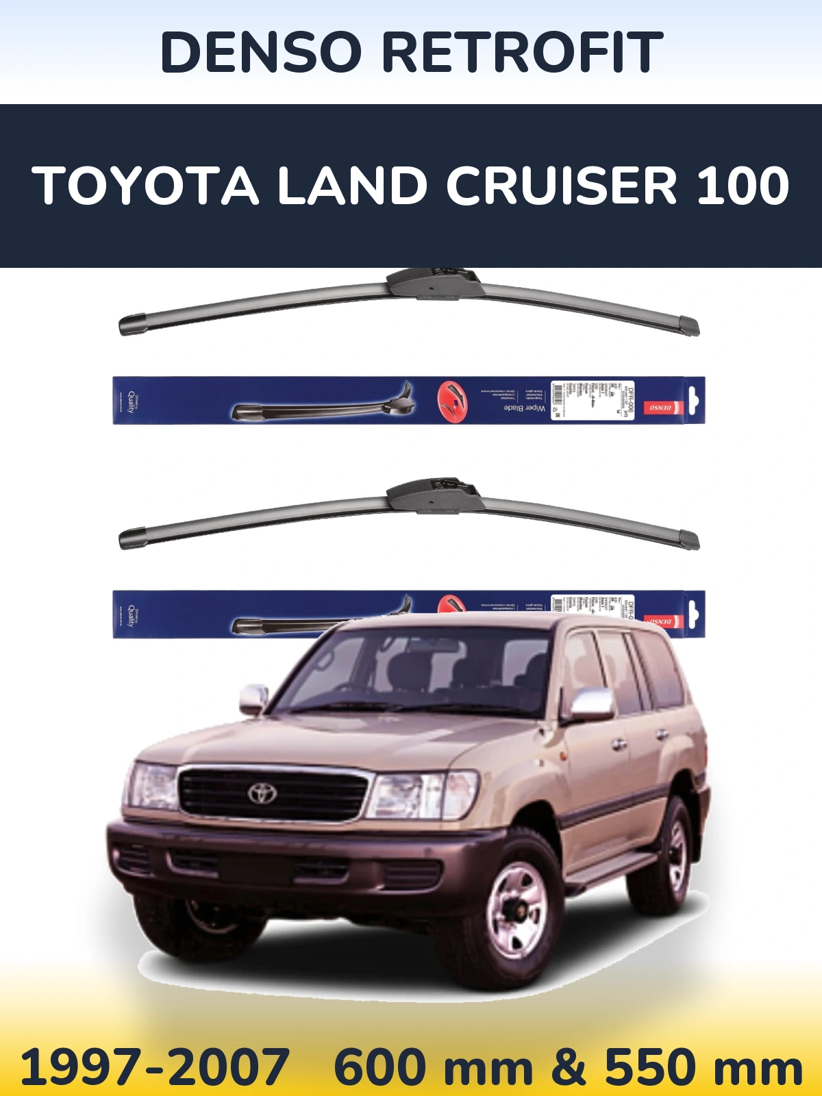 Ștergătoare Denso Retrofit pentru Toyota Land Cruiser 100