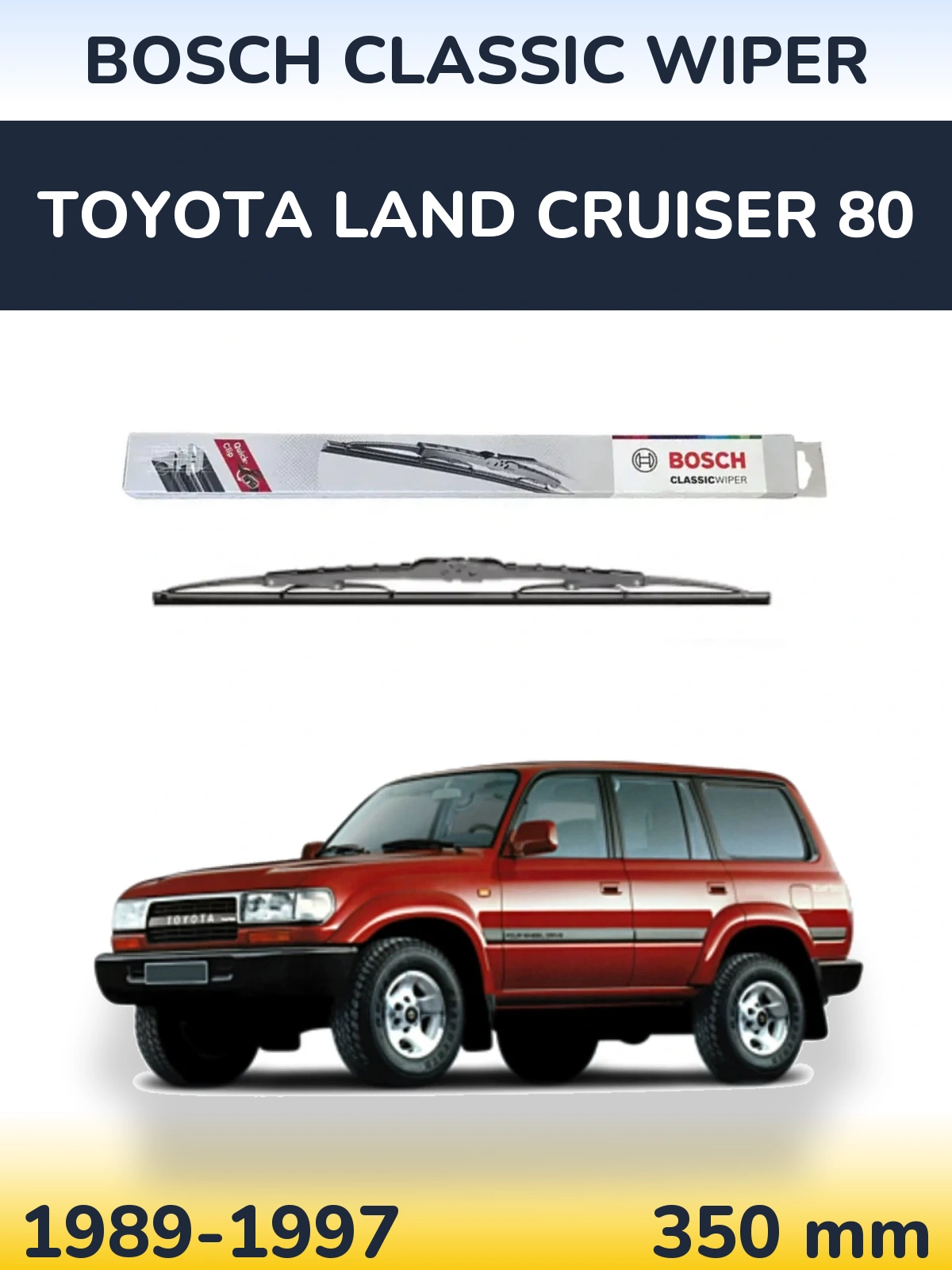 Ștergătoare BOSCH Classic Wiper pentru Toyota Land Cruiser 80