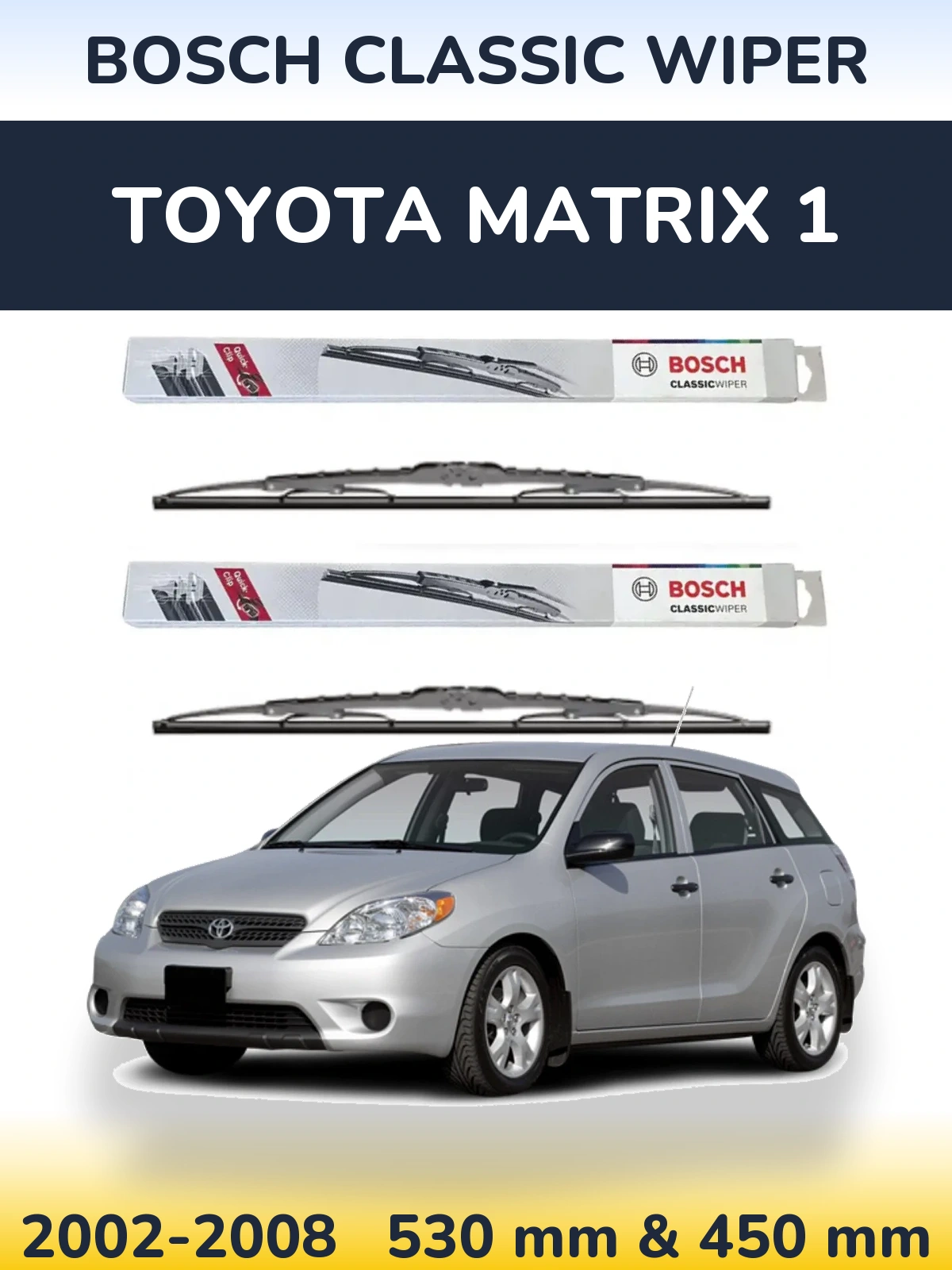 Ștergătoare BOSCH Classic Wiper pentru Toyota Matrix 1