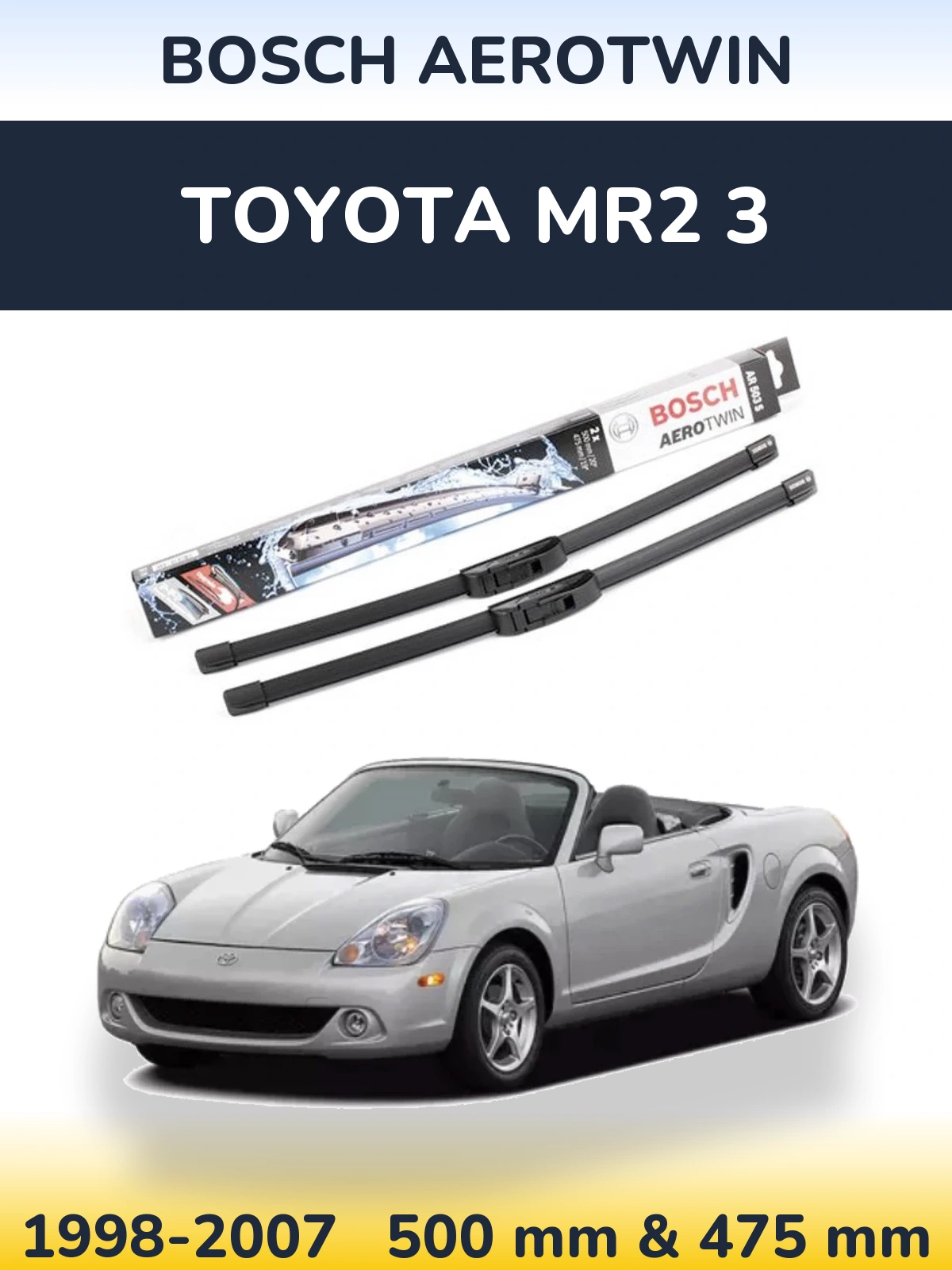 Ștergătoare BOSCH AeroTwin pentru Toyota MR2 3