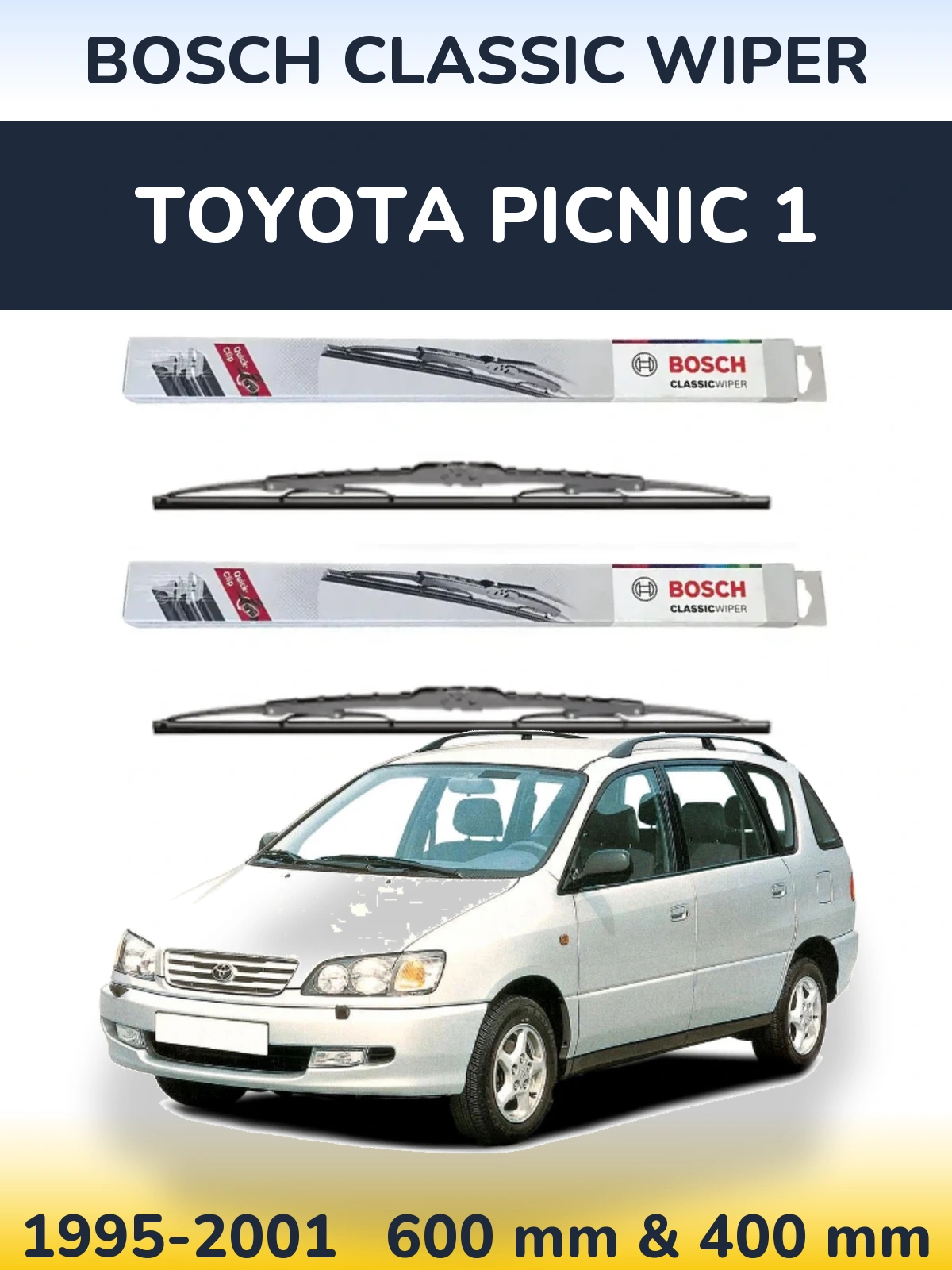 Ștergătoare BOSCH Classic Wiper pentru Toyota Picnic 1