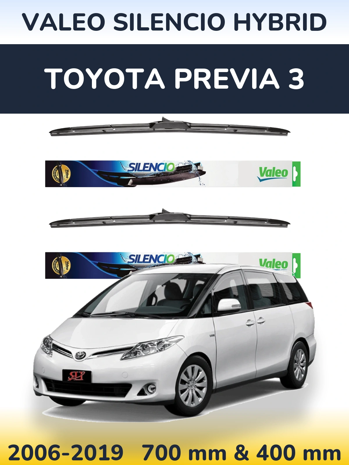 Ștergătoare Valeo Silencio Hybrid pentru Toyota Previa 3