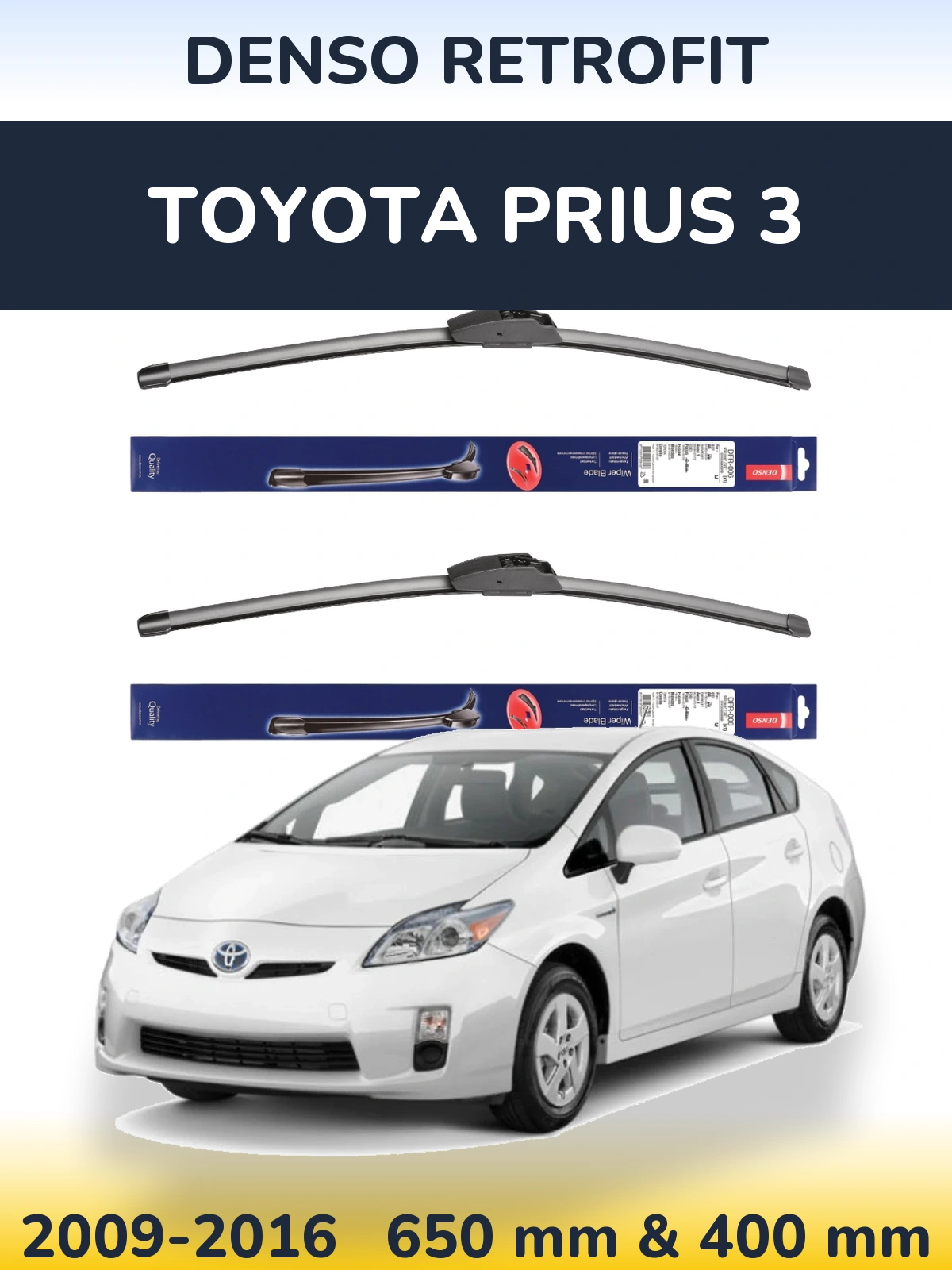 Ștergătoare Denso Retrofit pentru Toyota Prius 3
