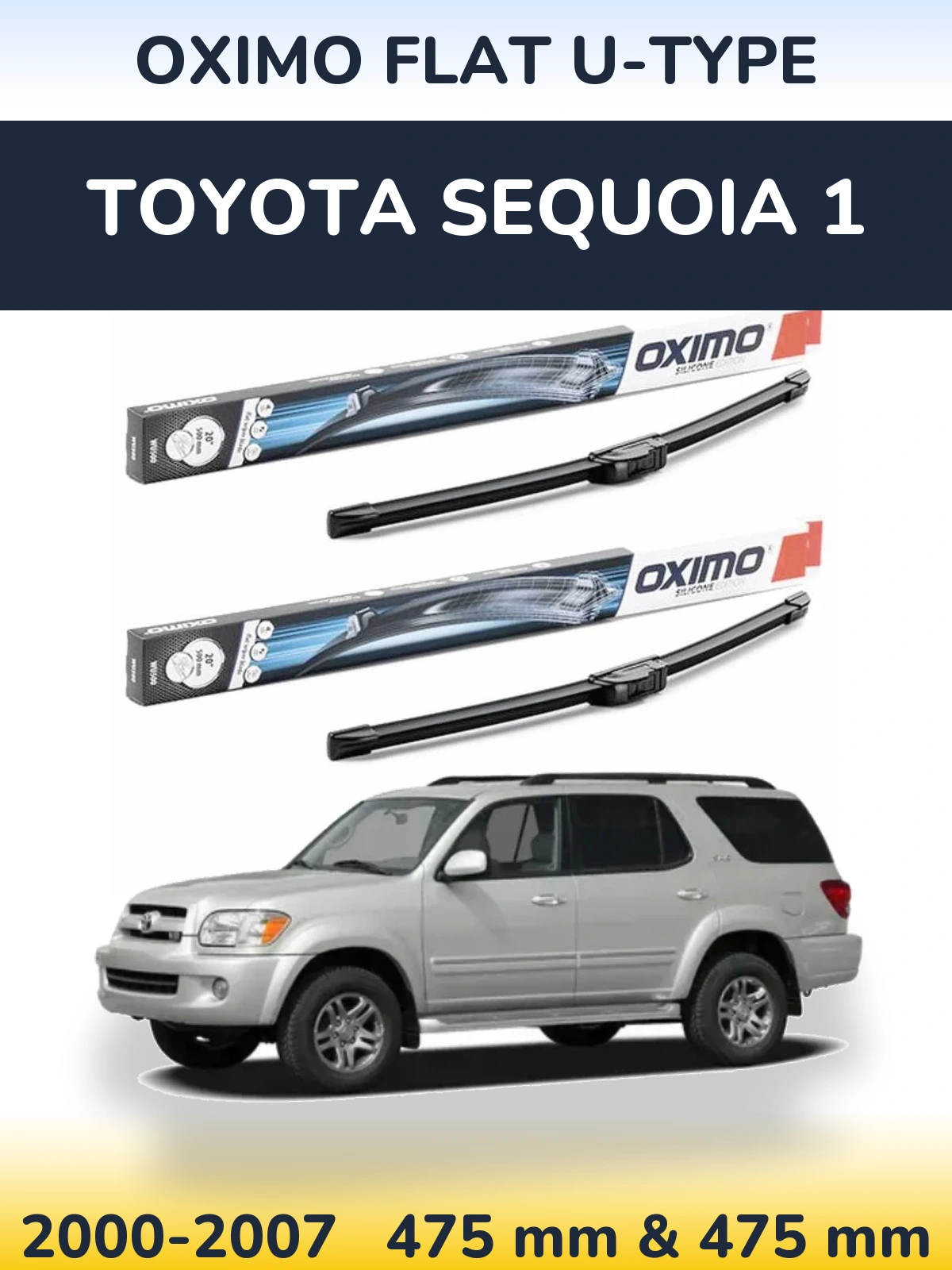 Ștergătoare Oximo Flat U-type pentru Toyota Sequoia 1