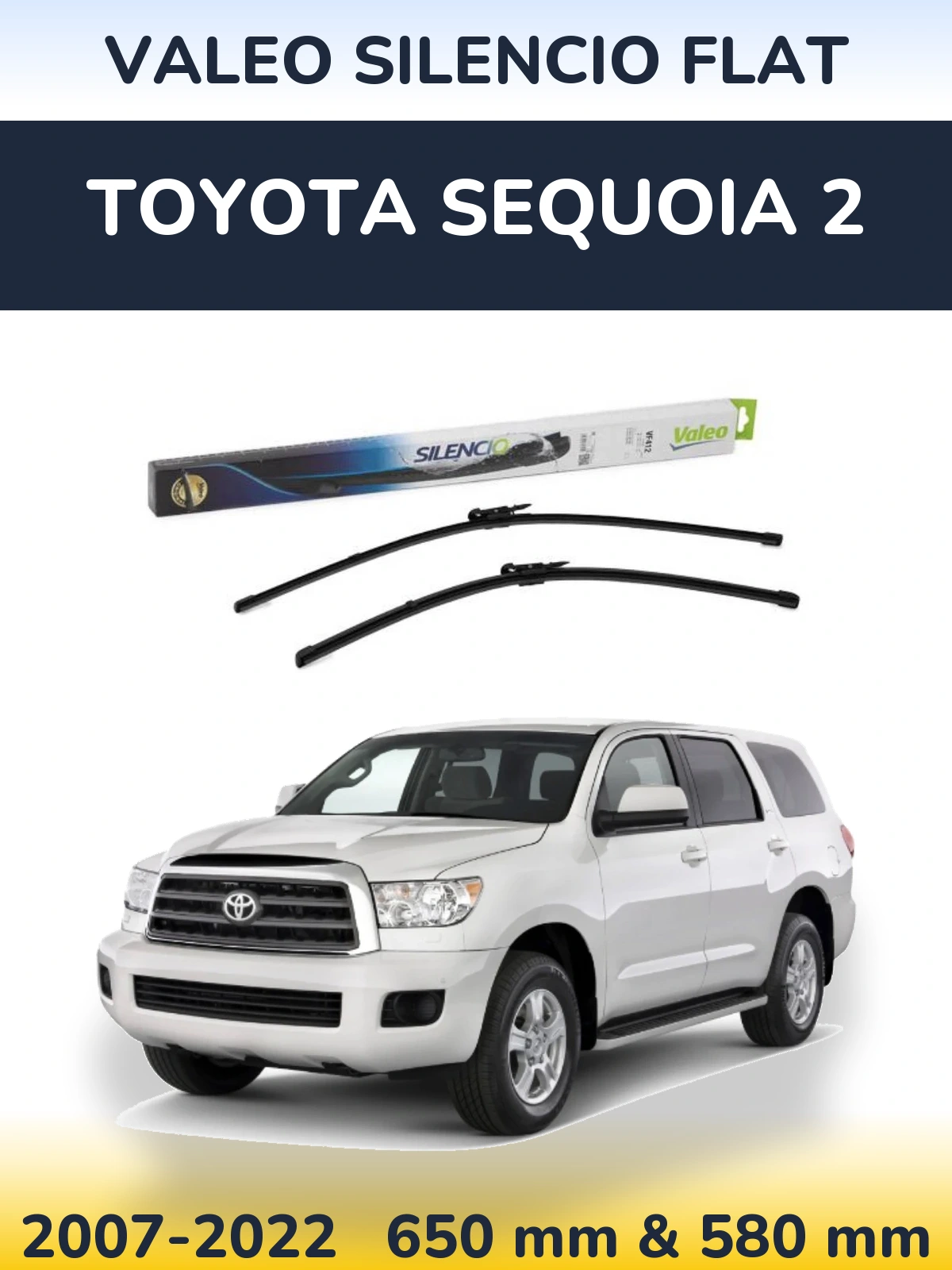 Ștergătoare Valeo Silencio Flat pentru Toyota Sequoia 2