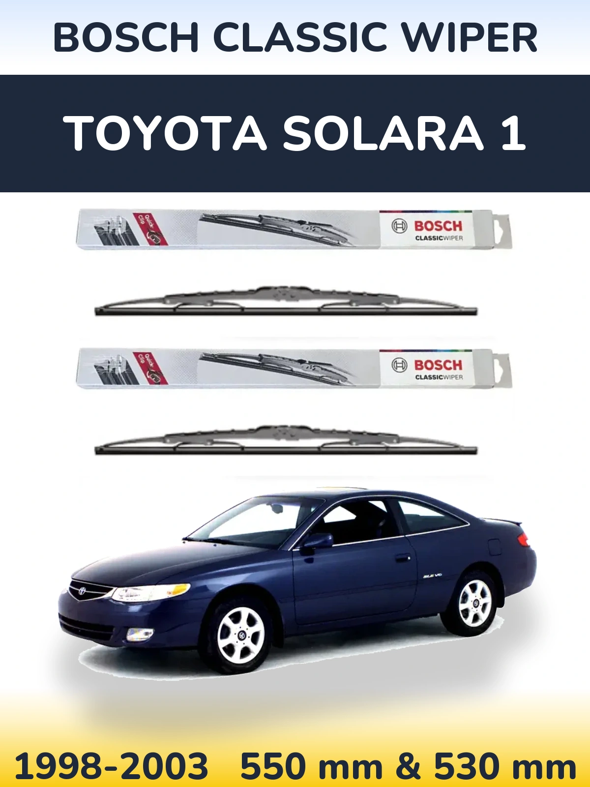 Ștergătoare BOSCH Classic Wiper pentru Toyota Solara 1