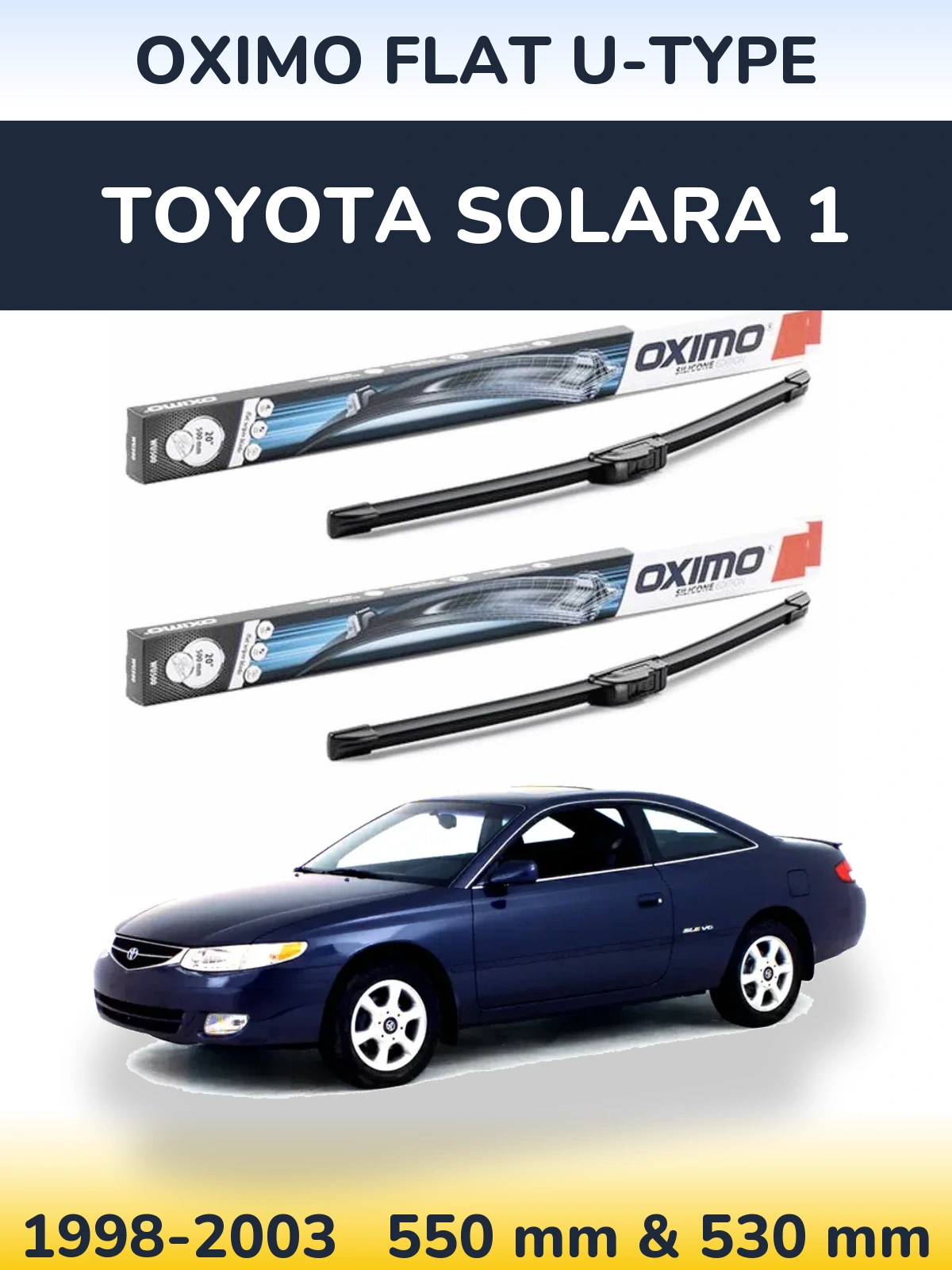 Ștergătoare Oximo Flat U-type pentru Toyota Solara 1