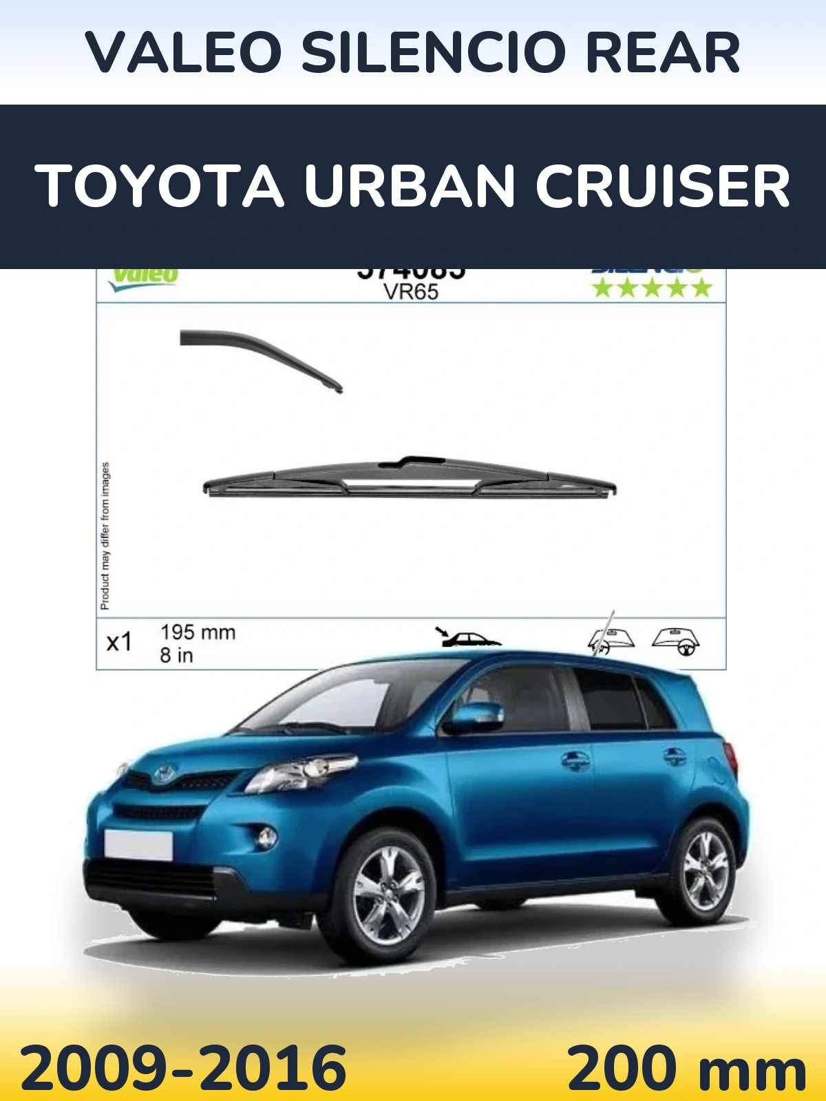Ștergătoare Valeo Silencio Rear pentru Toyota Urban Cruiser
