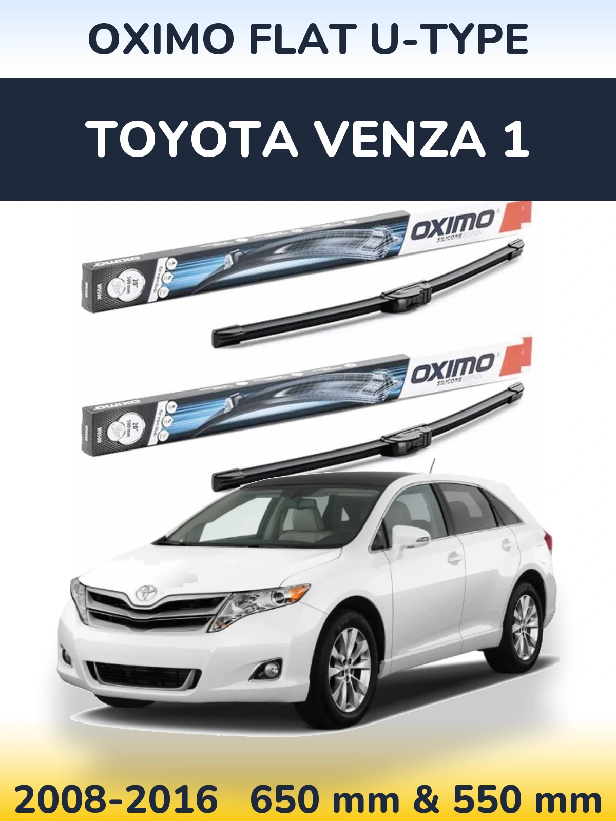 Ștergătoare Oximo Flat U-type pentru Toyota Venza 1