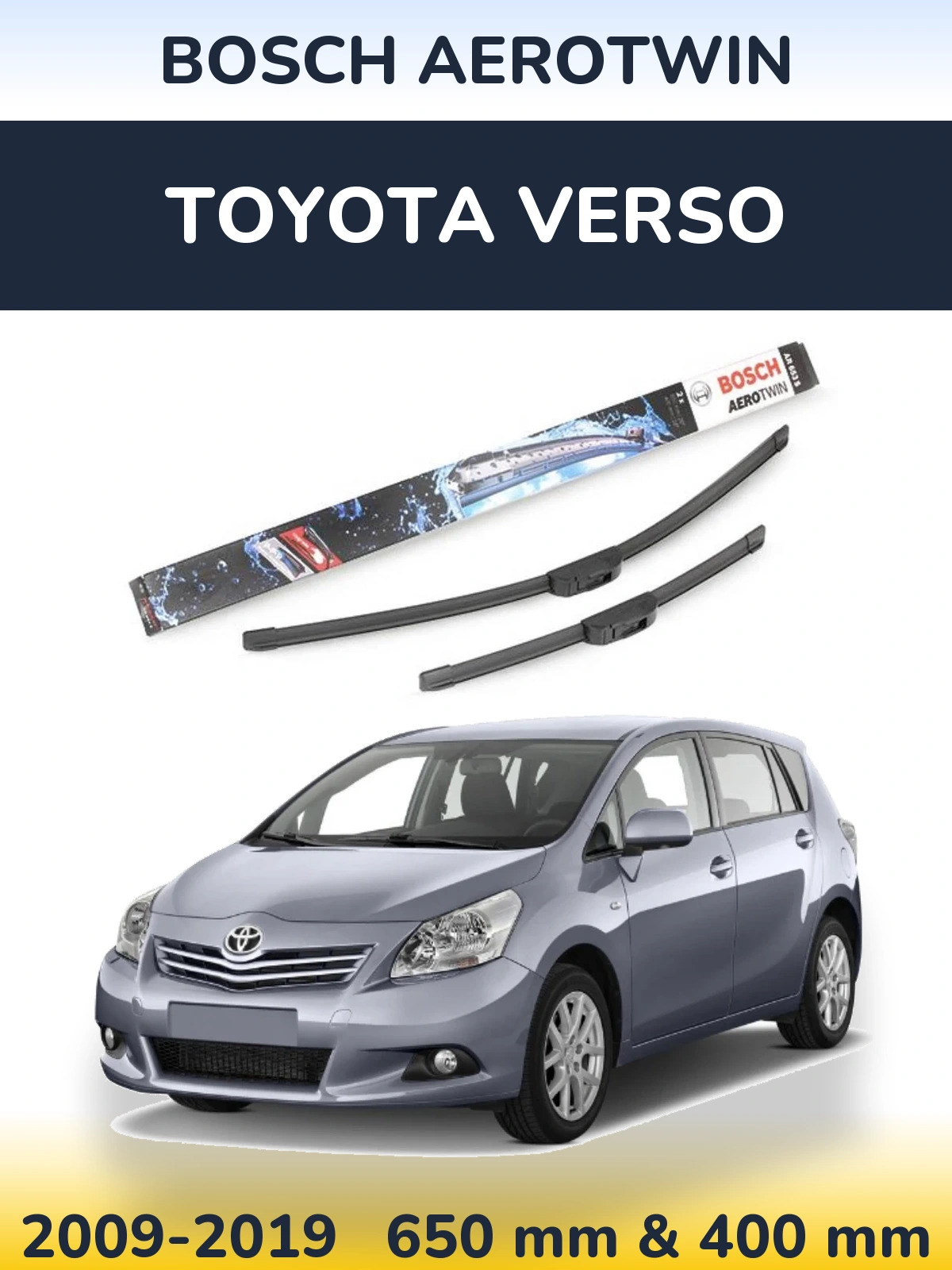 Ștergătoare BOSCH AeroTwin pentru Toyota Verso