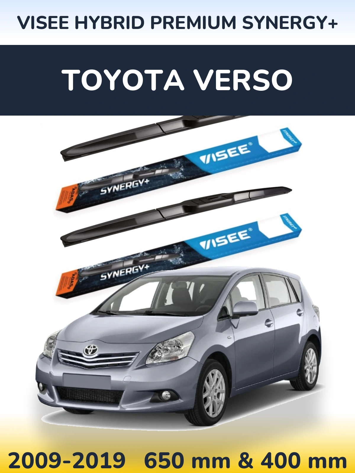 Ștergătoare VISEE HYBRID PREMIUM SYNERGY+ pentru Toyota Verso