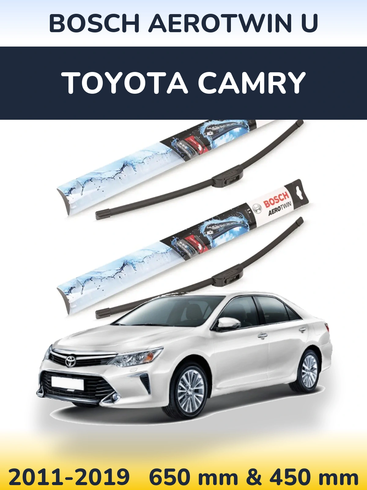 Ștergătoare BOSCH AeroTwin U pentru Toyota Camry