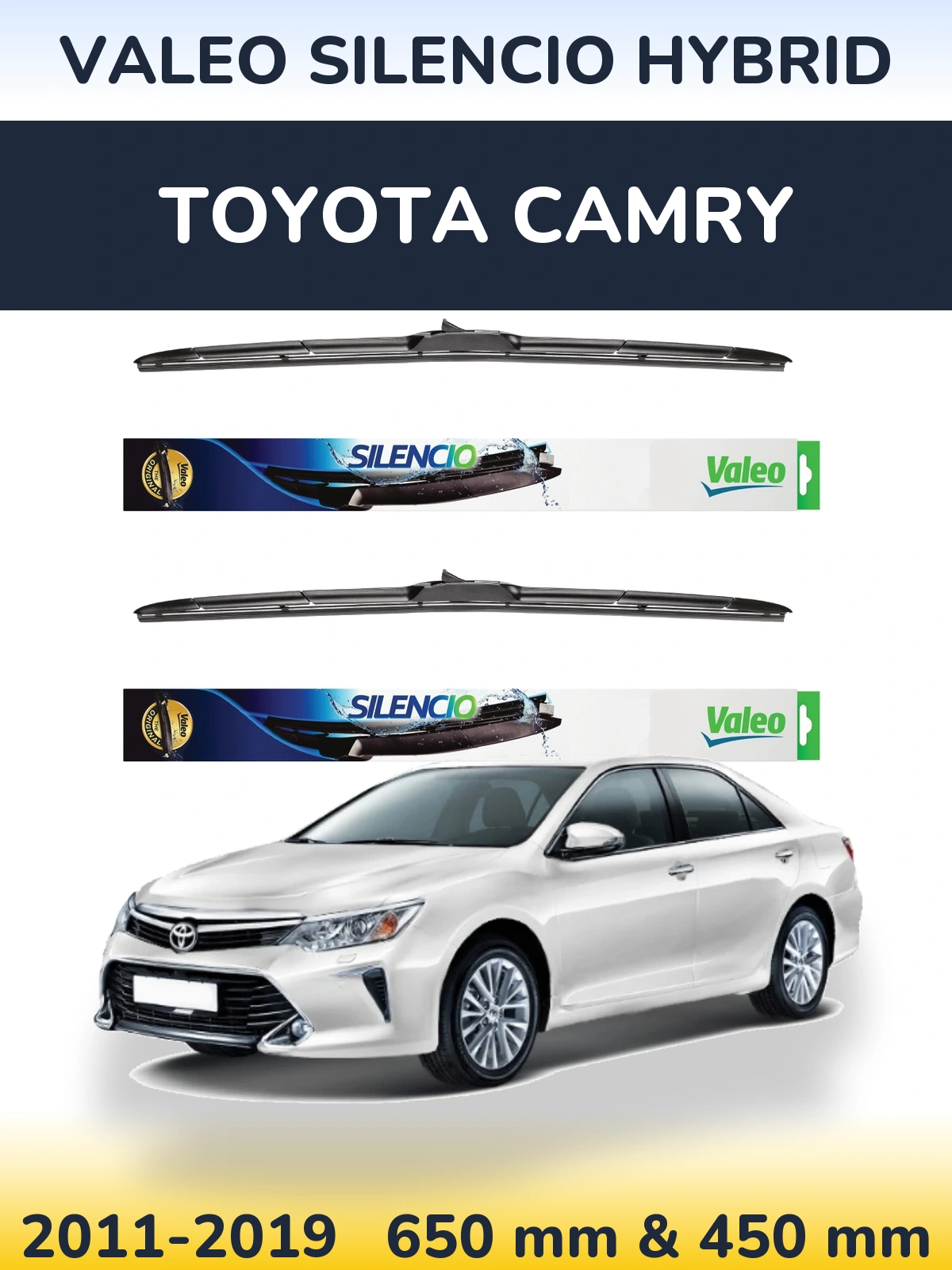 Ștergătoare Valeo Silencio Hybrid pentru Toyota Camry