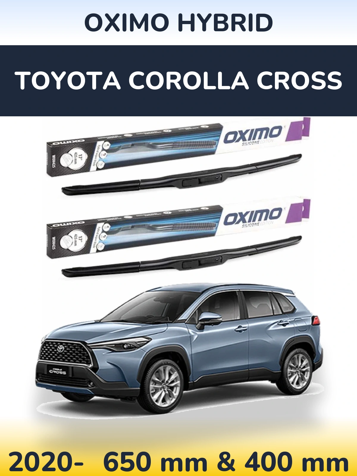 Ștergătoare Oximo Hybrid pentru Toyota Corolla Cross