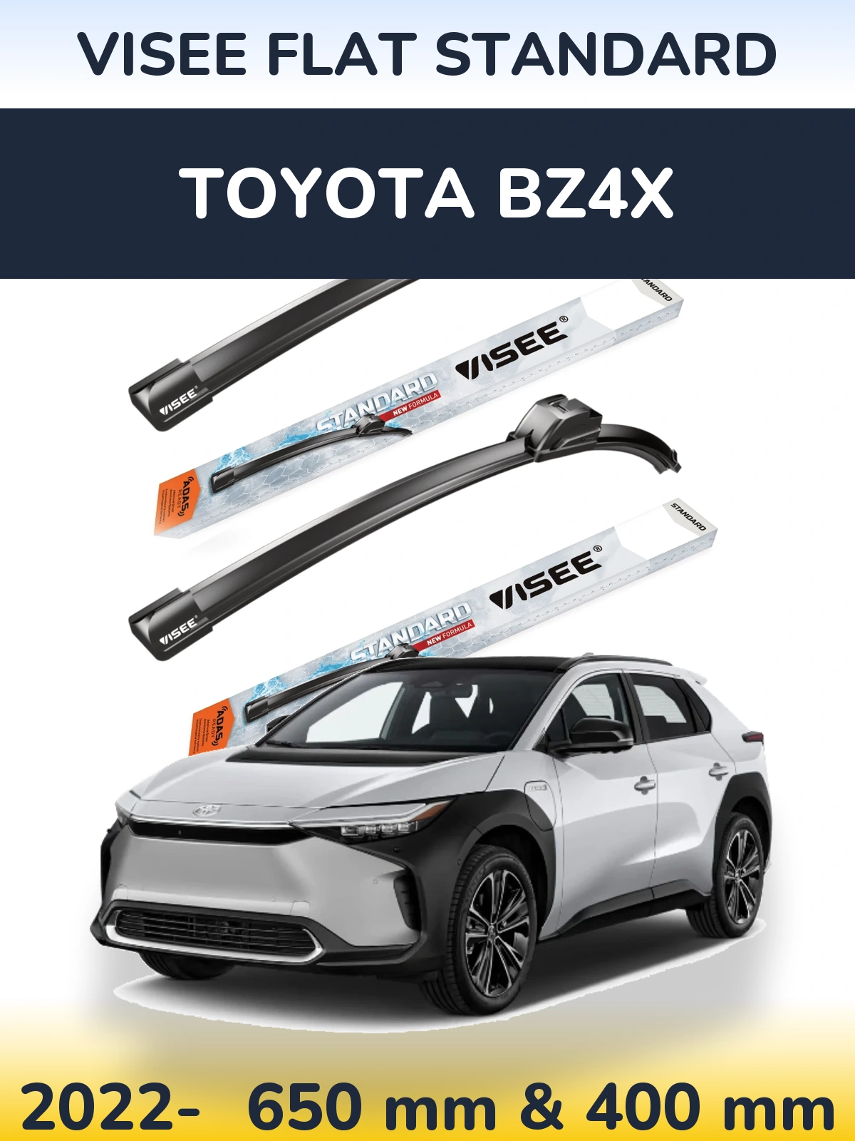Ștergătoare VISEE FLAT STANDARD pentru Toyota bZ4X