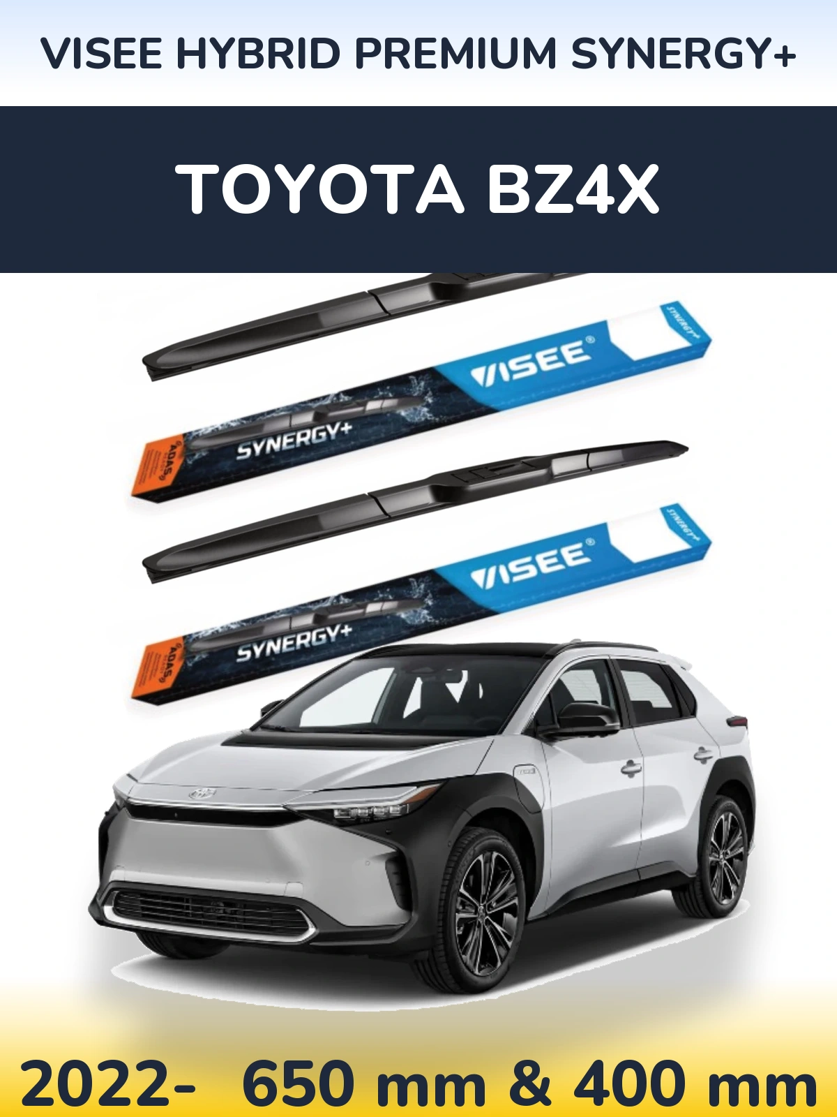 Ștergătoare VISEE HYBRID PREMIUM SYNERGY+ pentru Toyota bZ4X
