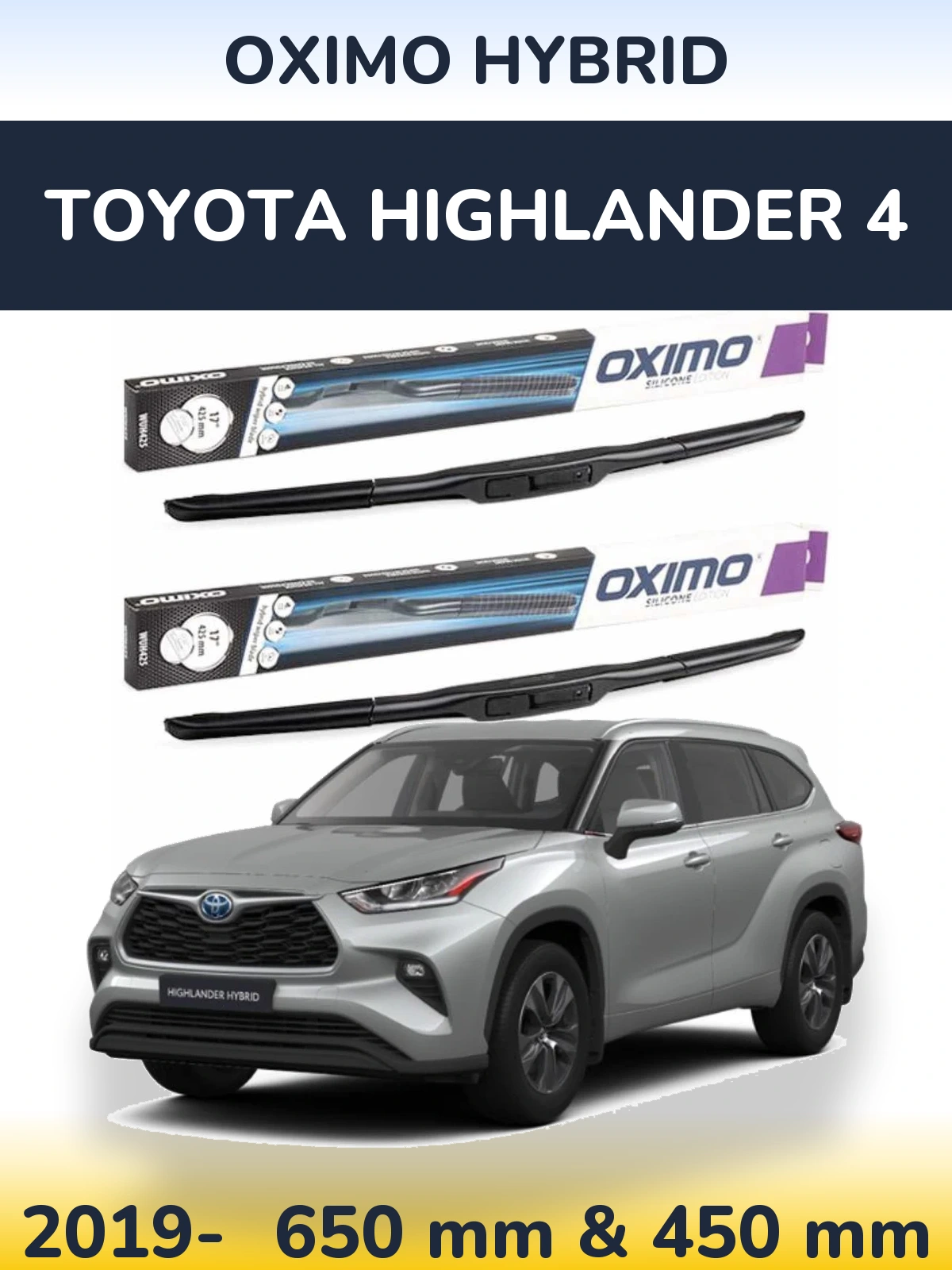 Ștergătoare Oximo Hybrid pentru Toyota Highlander 4