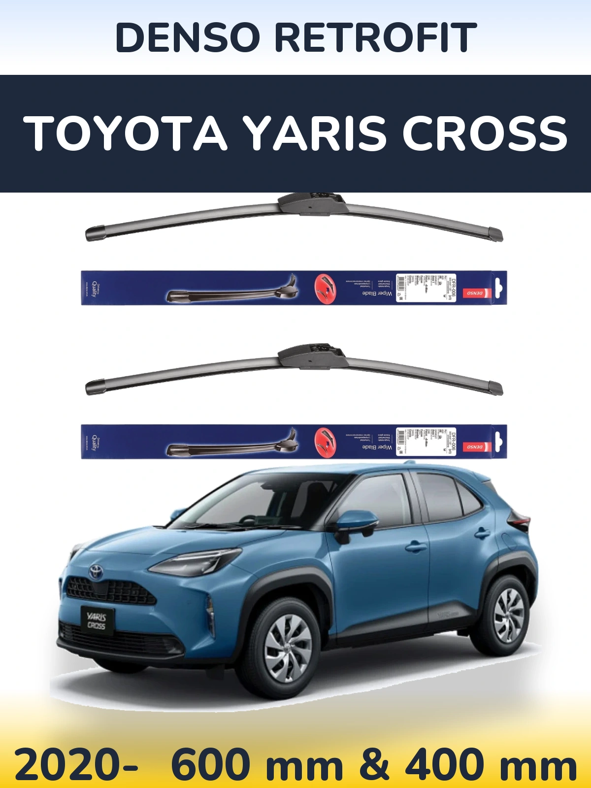 Ștergătoare Denso Retrofit pentru Toyota Yaris Cross
