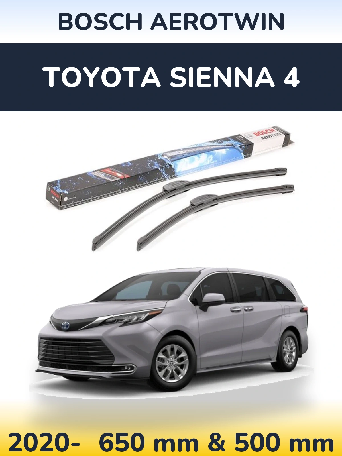 Ștergătoare BOSCH AeroTwin pentru Toyota Sienna 4