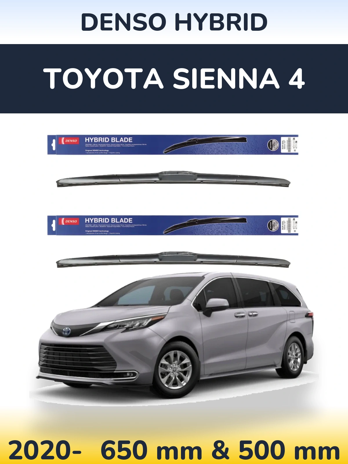 Ștergătoare Denso Hybrid pentru Toyota Sienna 4