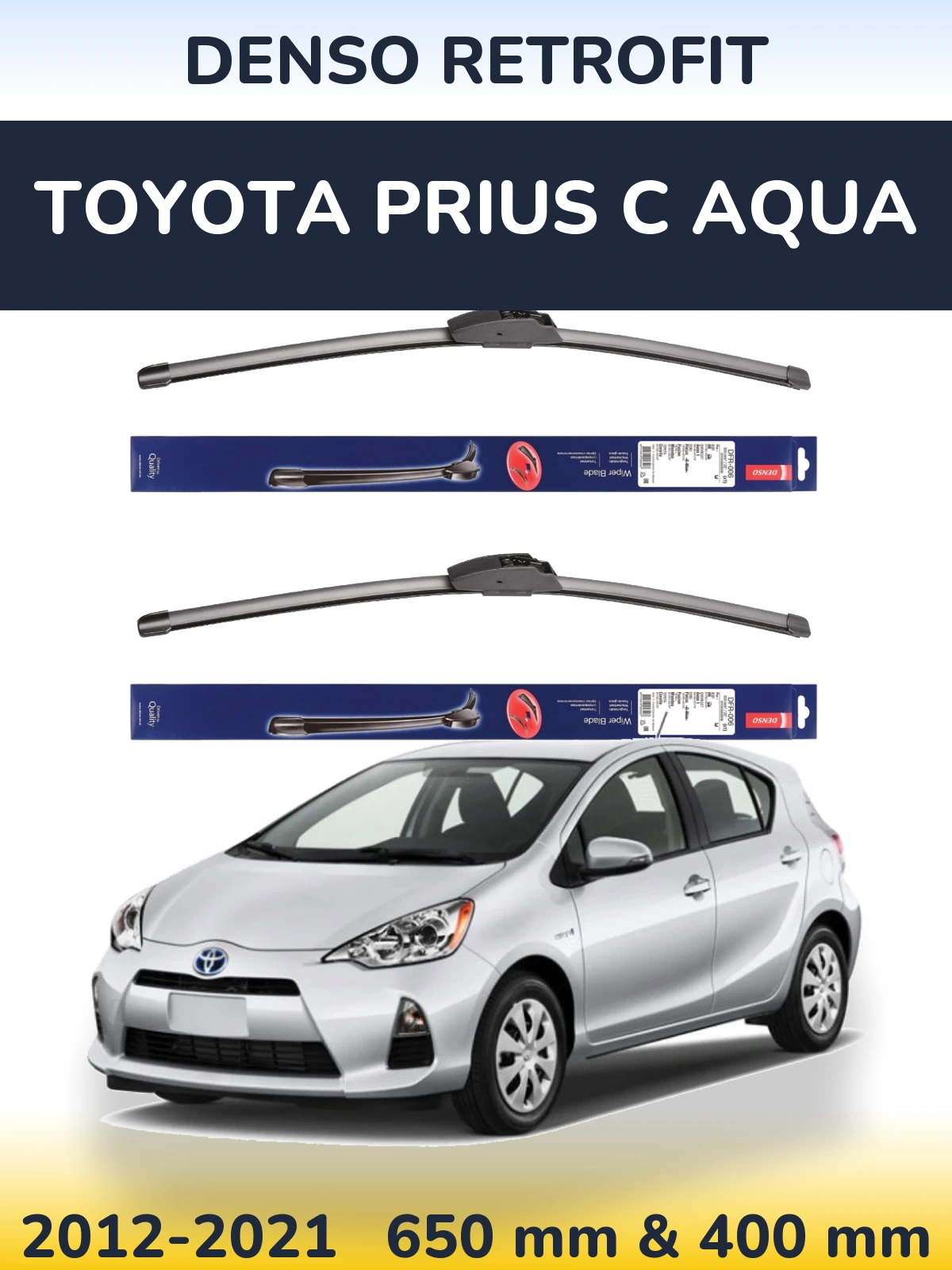 Ștergătoare Denso Retrofit pentru Toyota Prius C Aqua