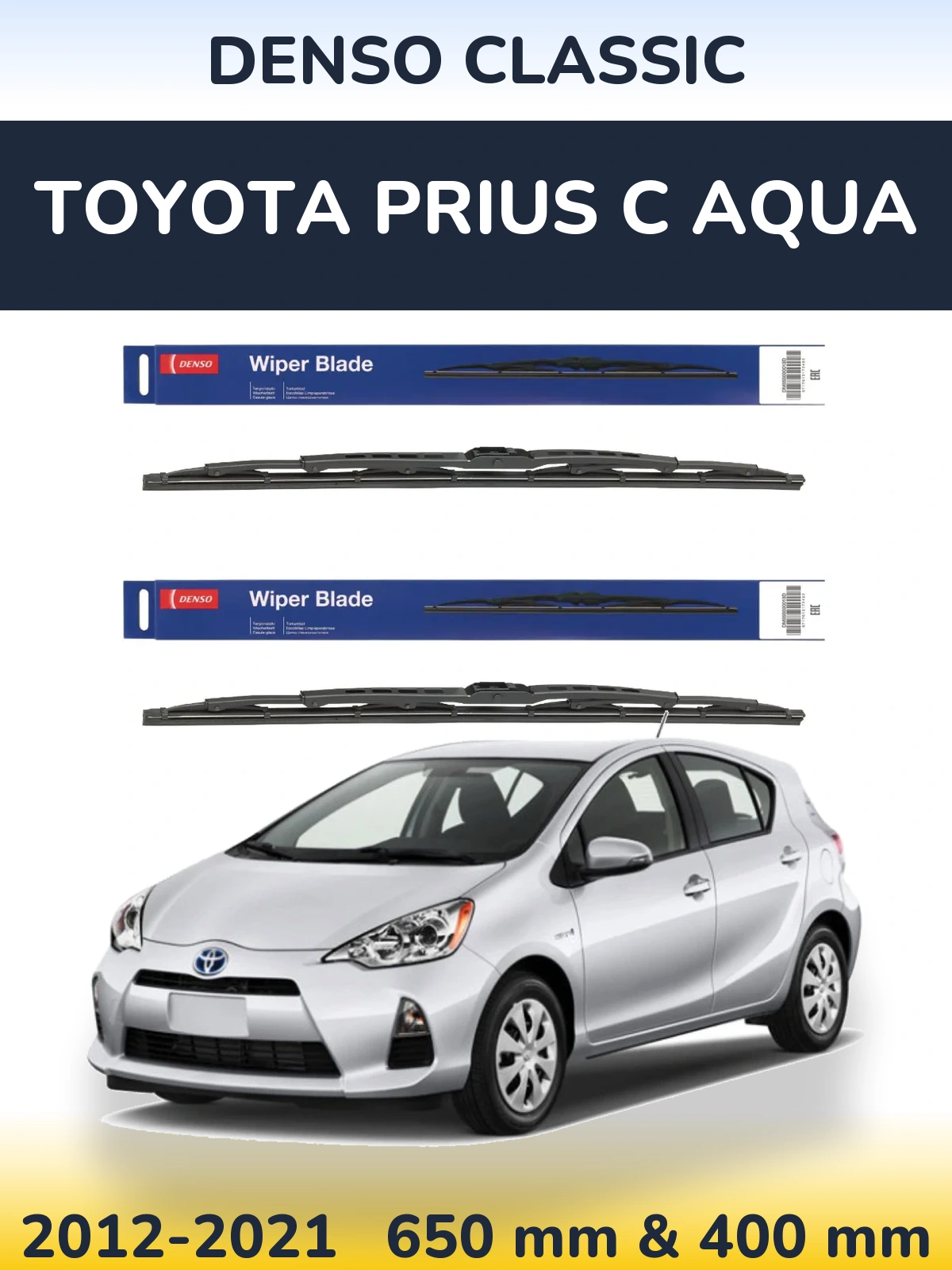 Ștergătoare Denso Classic pentru Toyota Prius C Aqua
