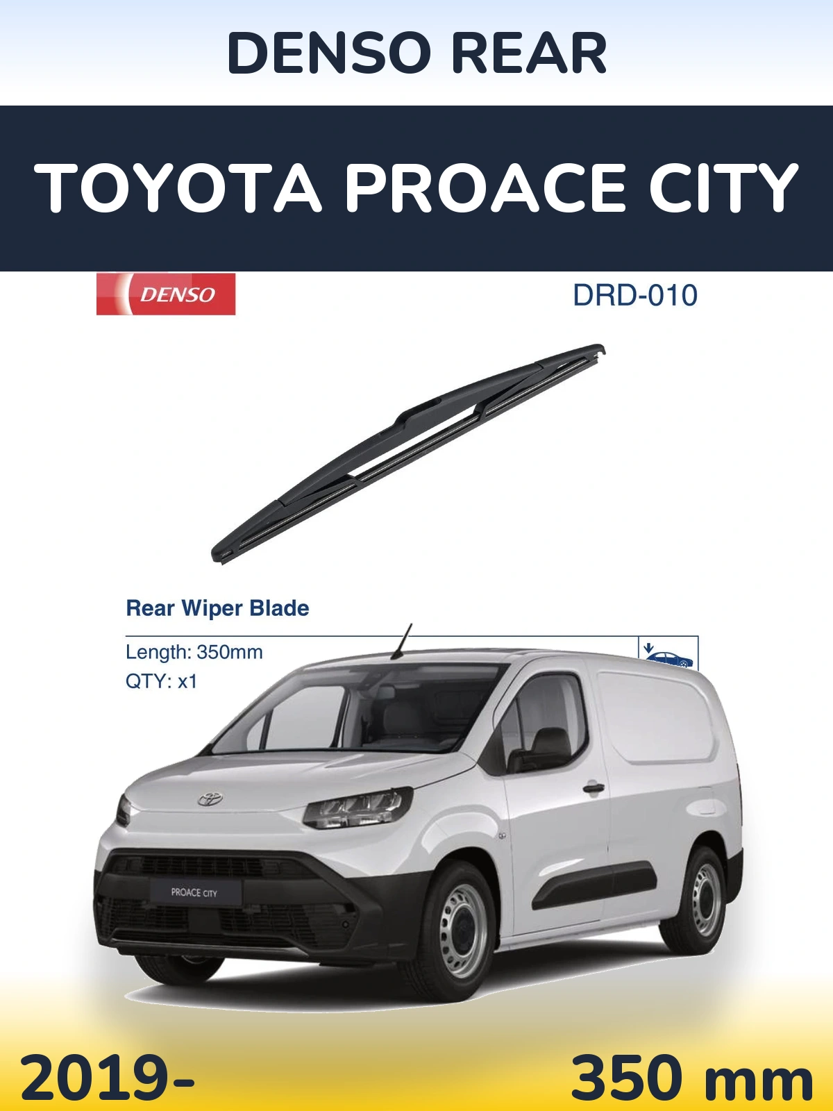 Ștergătoare Denso Rear pentru Toyota ProAce City
